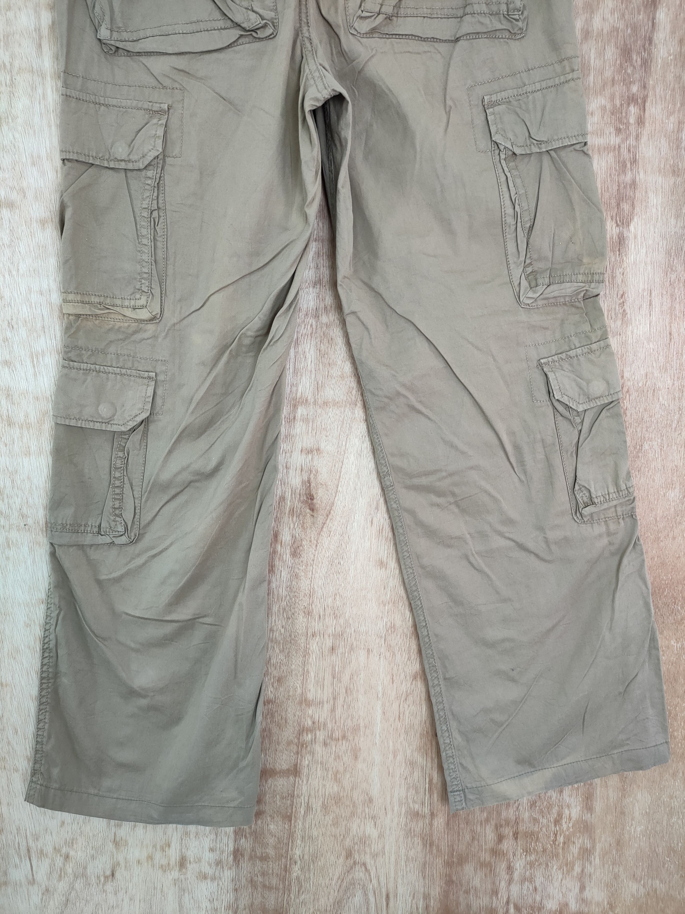Japanese Brand DL Litmus jeans brown multipocket tactical cargo pants #232 Size US 30 / EU 46 - 7 Thumbnail