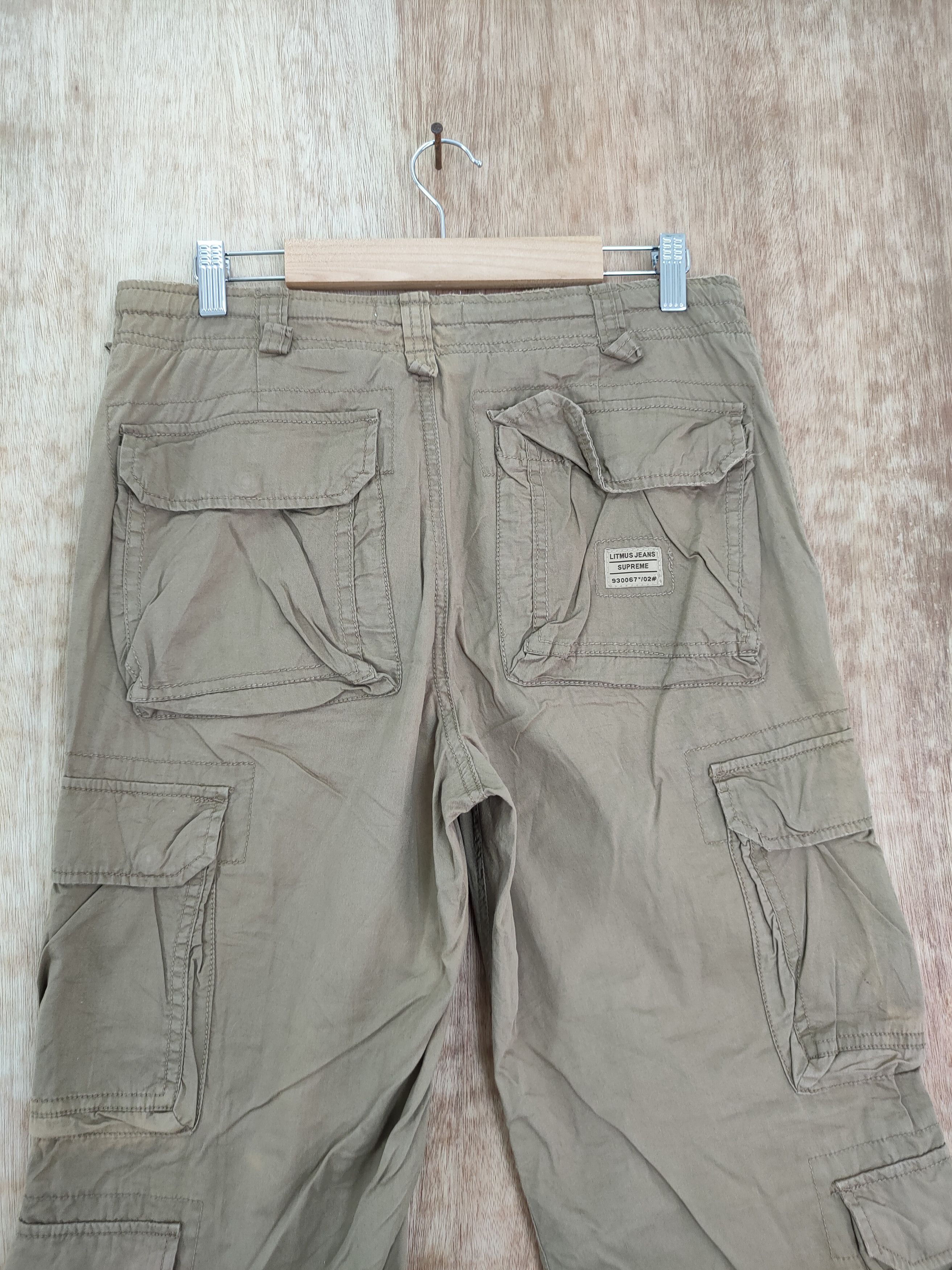 Japanese Brand DL Litmus jeans brown multipocket tactical cargo pants #232 Size US 30 / EU 46 - 8 Thumbnail