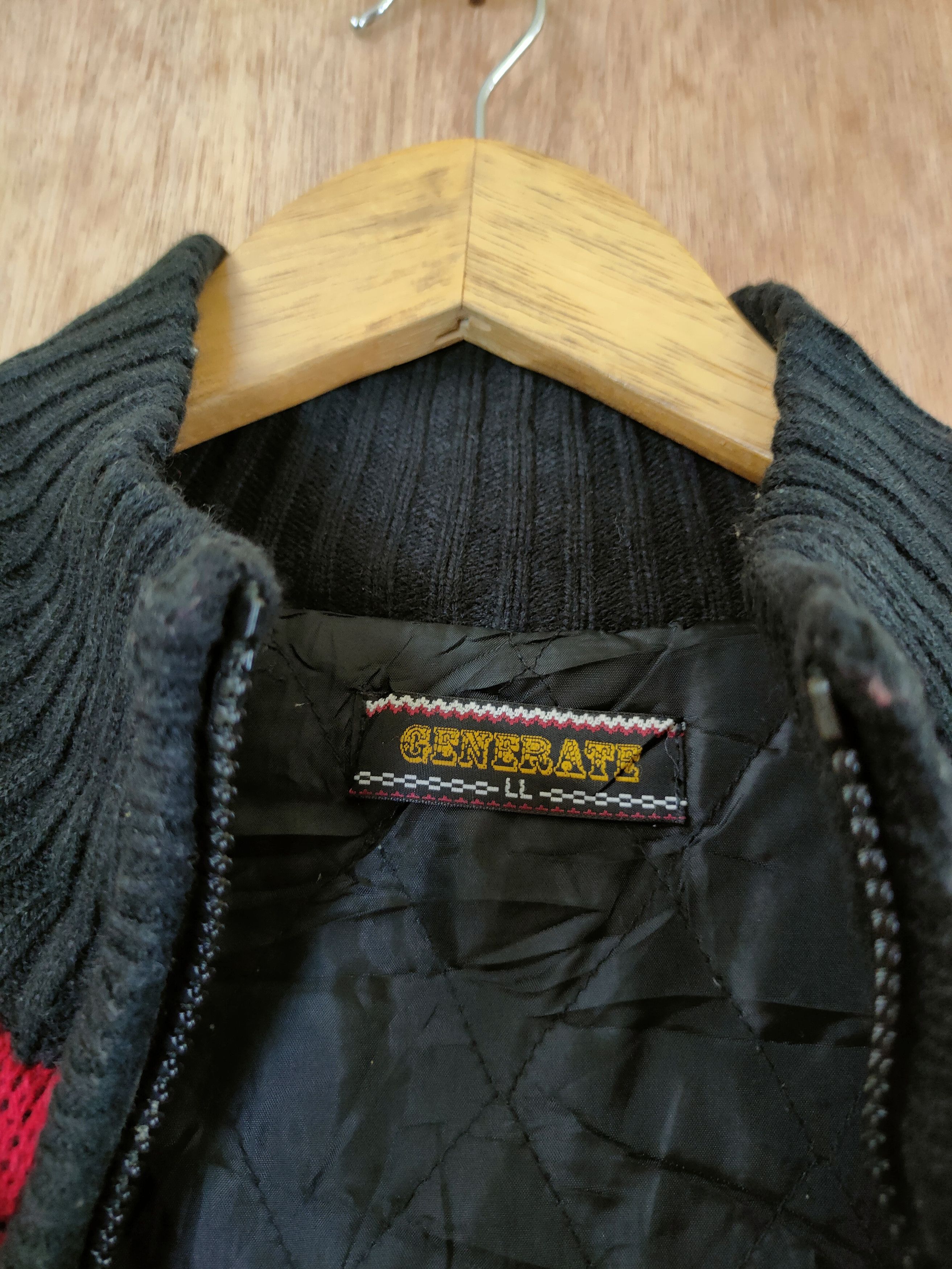 Japanese Brand DL Generate checkered sweater knitwear jacket japan #46-476 Size US L / EU 52-54 / 3 - 5 Thumbnail