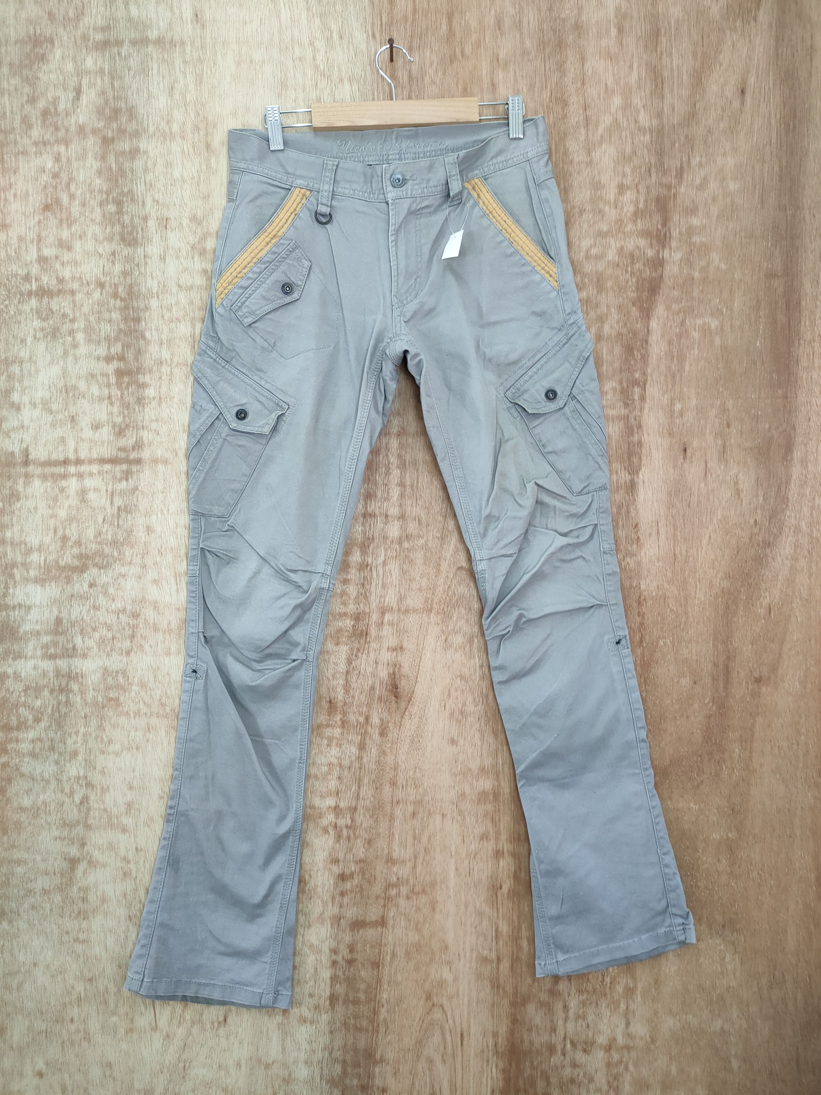 Japanese Brand DL Nichole club for men multi pocket cargo pants #836 Size US 30 / EU 46 - 1 Thumbnail