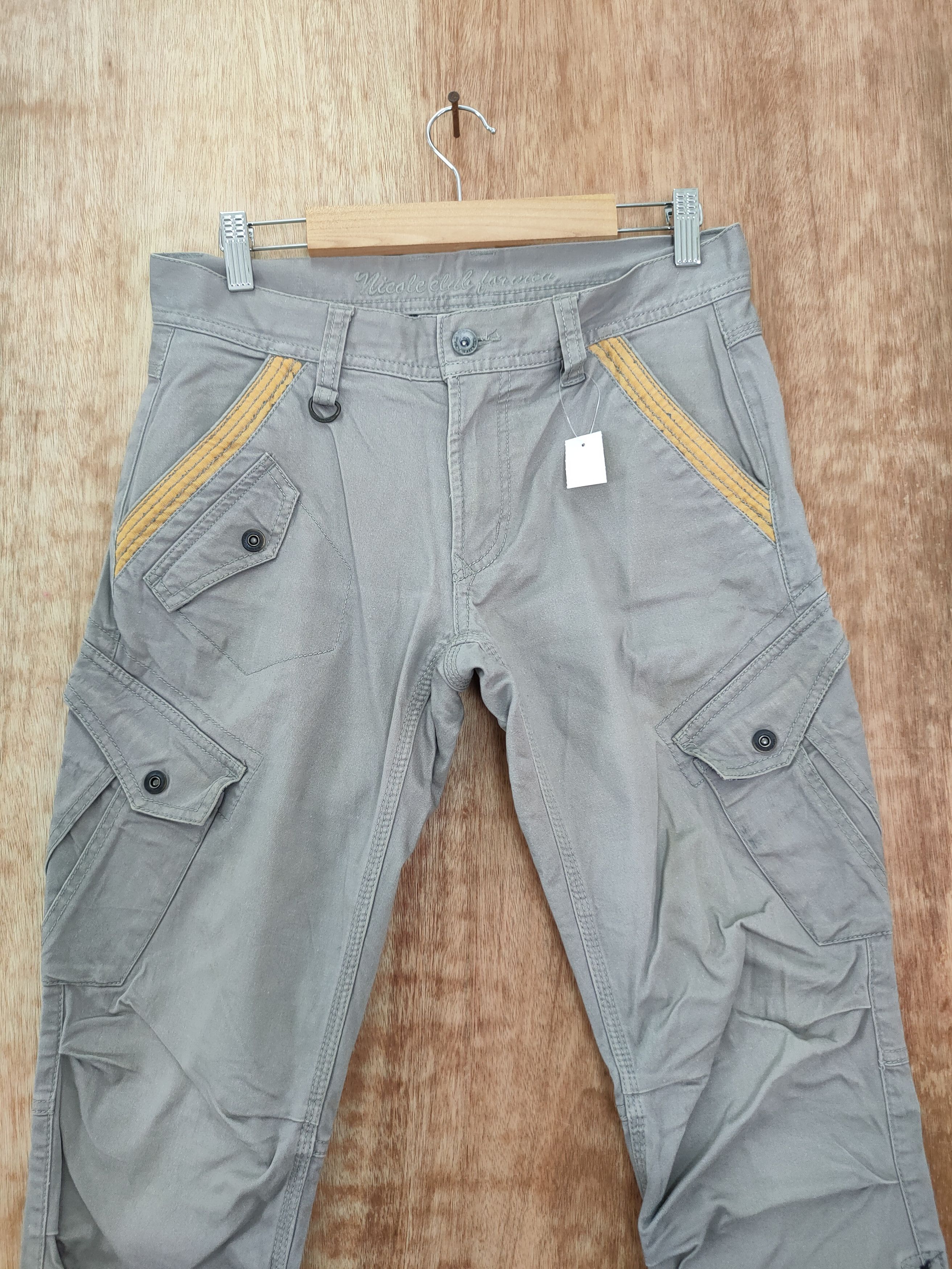 Japanese Brand DL Nichole club for men multi pocket cargo pants #836 Size US 30 / EU 46 - 3 Thumbnail