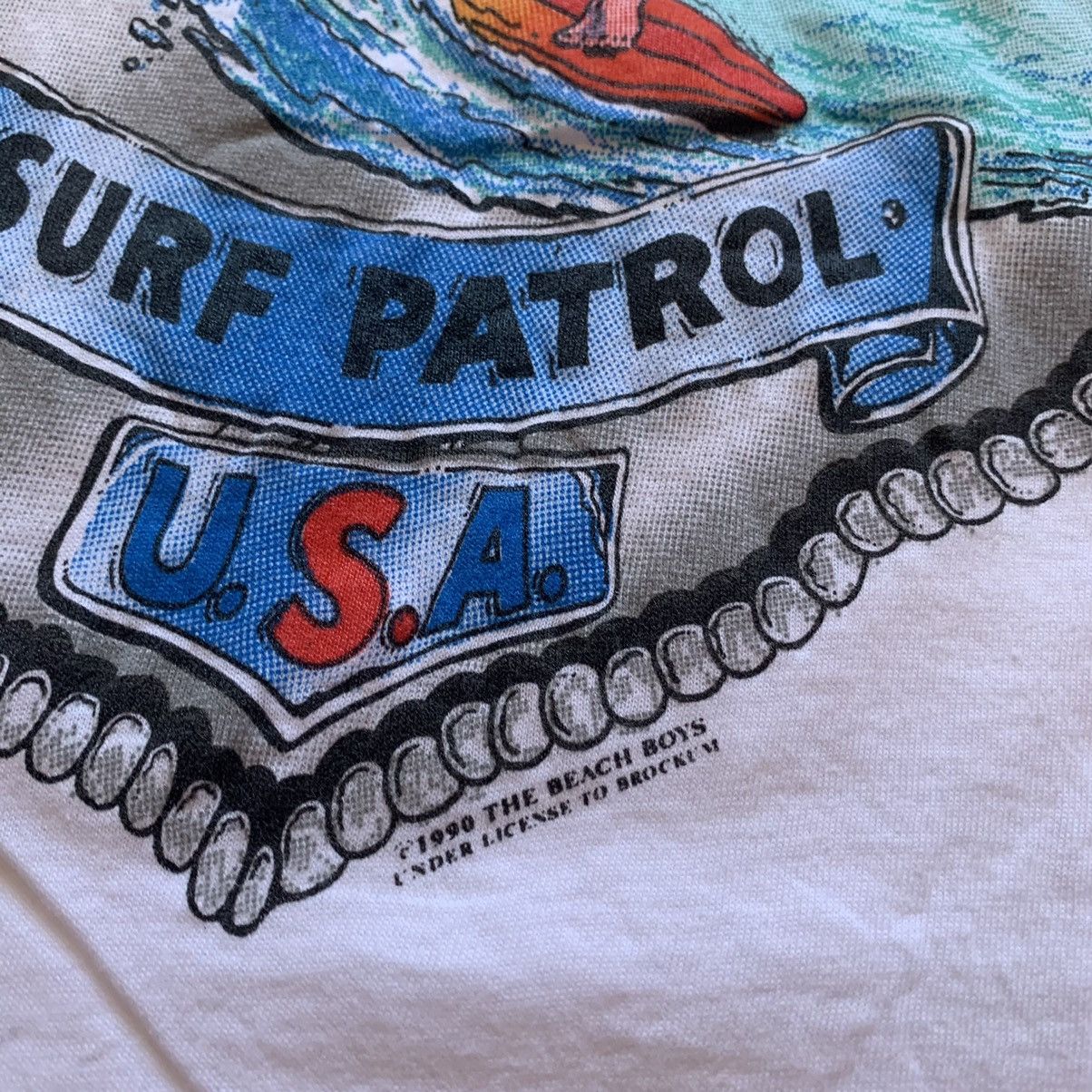 Band Tees Vintage 90s The Beach boys Surf patrol USA graphic t shirt Size US M / EU 48-50 / 2 - 3 Thumbnail