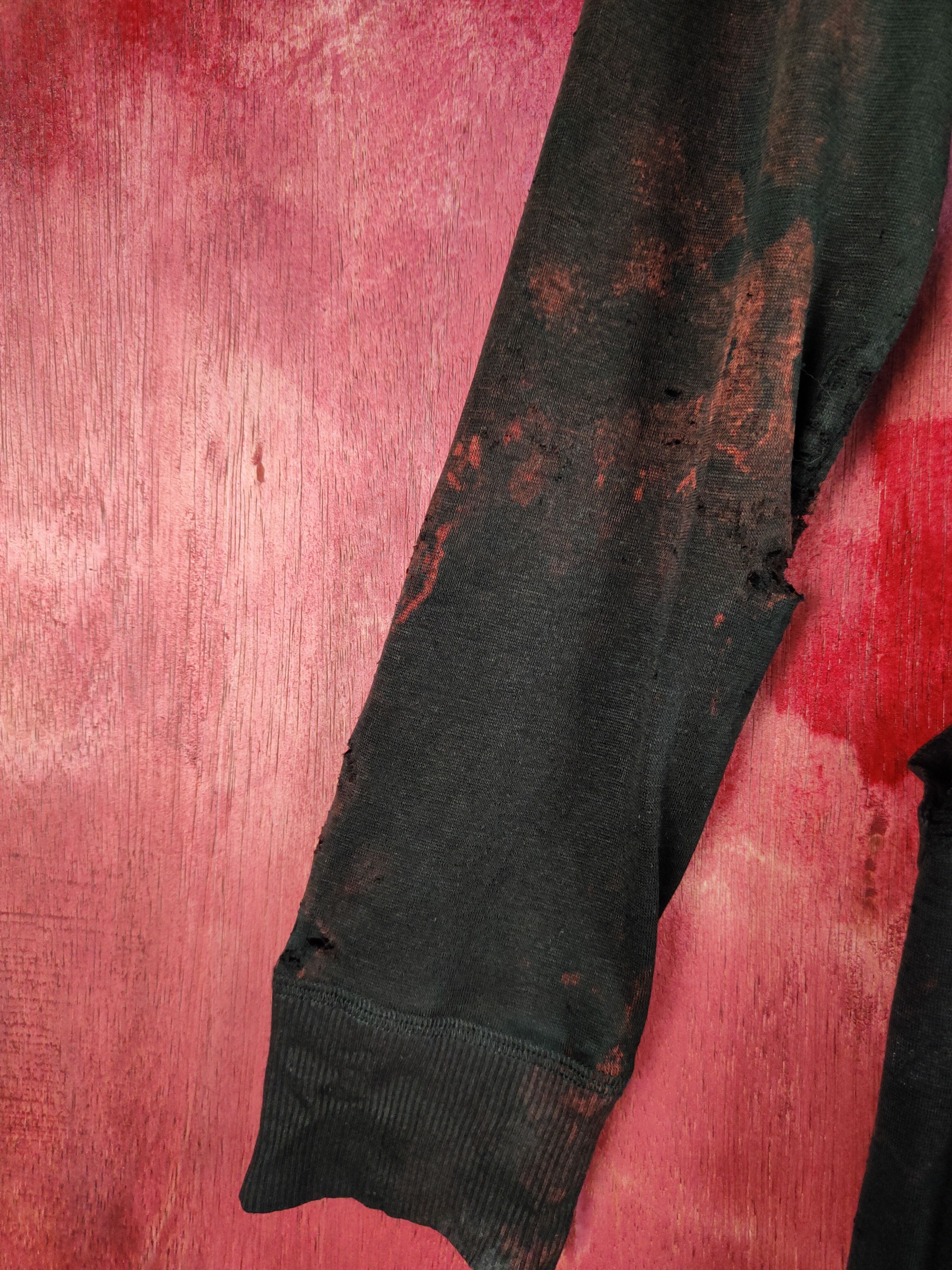 Japanese Brand DL Eterno Bellezza Cardigan ripped distressed punk #S344 Size S / US 4 / IT 40 - 11 Thumbnail