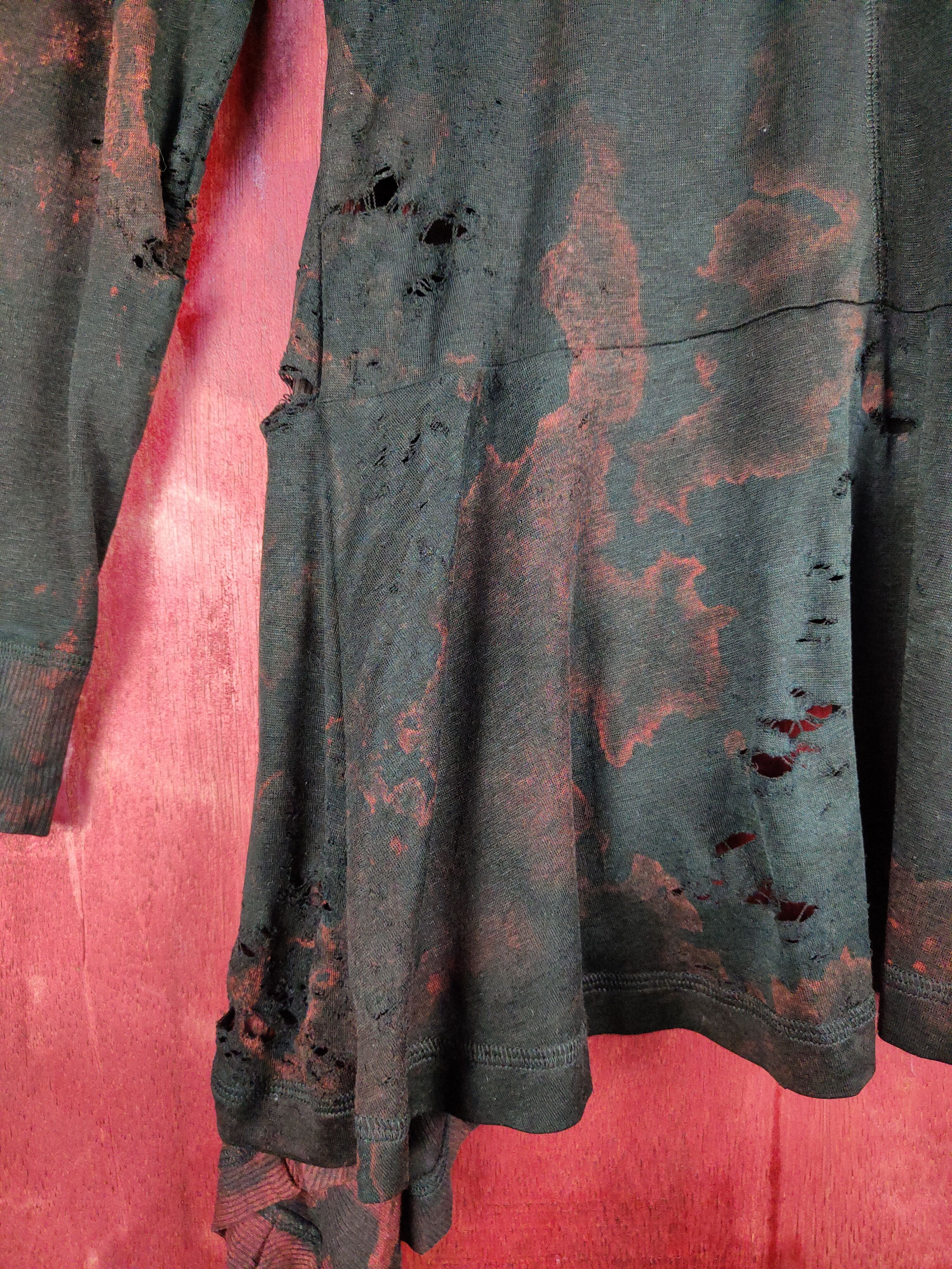Japanese Brand DL Eterno Bellezza Cardigan ripped distressed punk #S344 Size S / US 4 / IT 40 - 10 Thumbnail