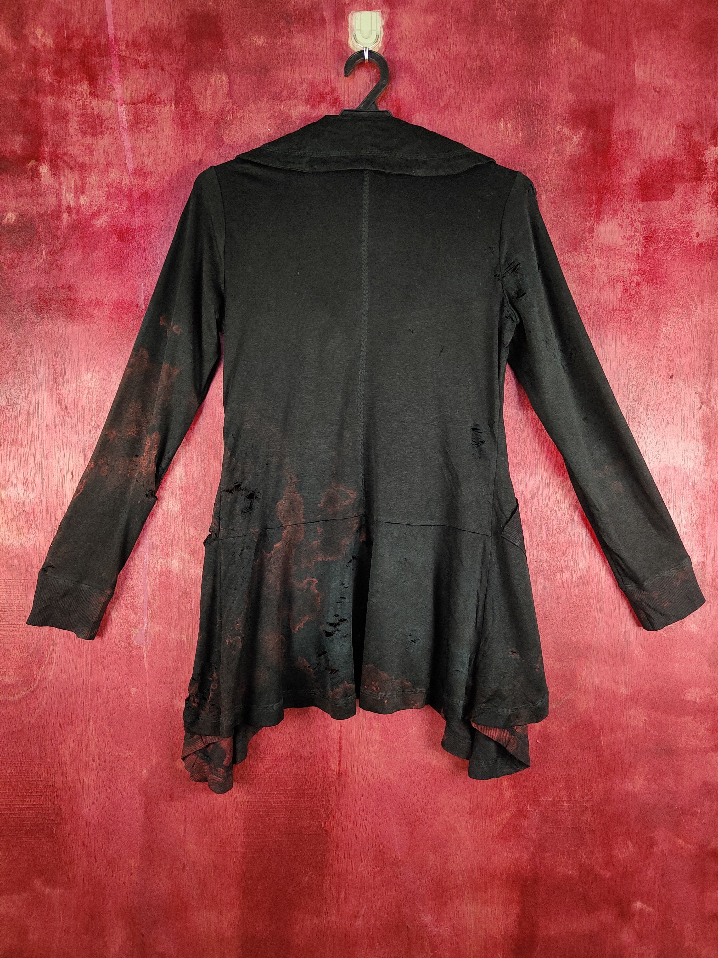 Japanese Brand DL Eterno Bellezza Cardigan ripped distressed punk #S344 Size S / US 4 / IT 40 - 9 Thumbnail