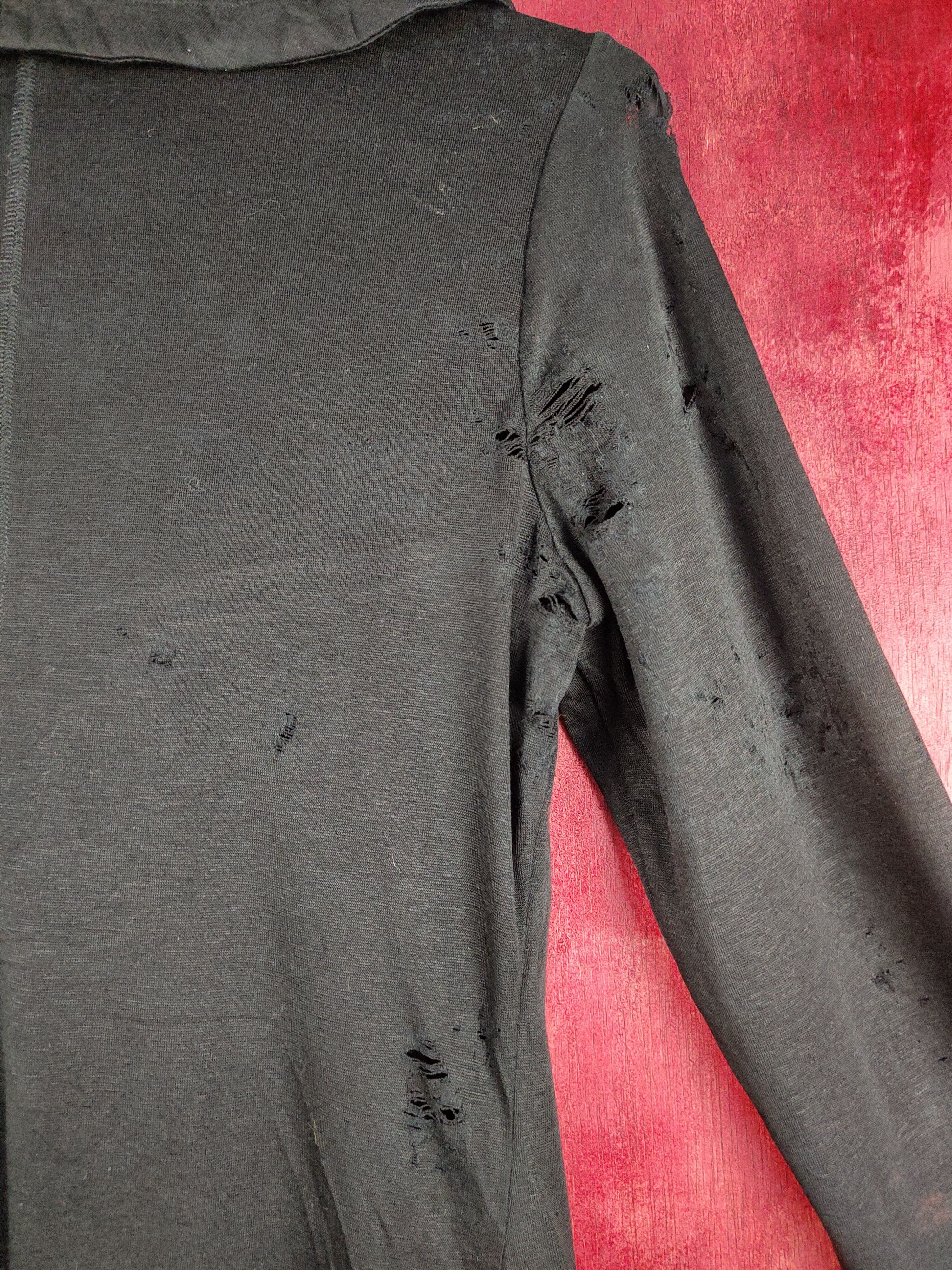 Japanese Brand DL Eterno Bellezza Cardigan ripped distressed punk #S344 Size S / US 4 / IT 40 - 14 Thumbnail