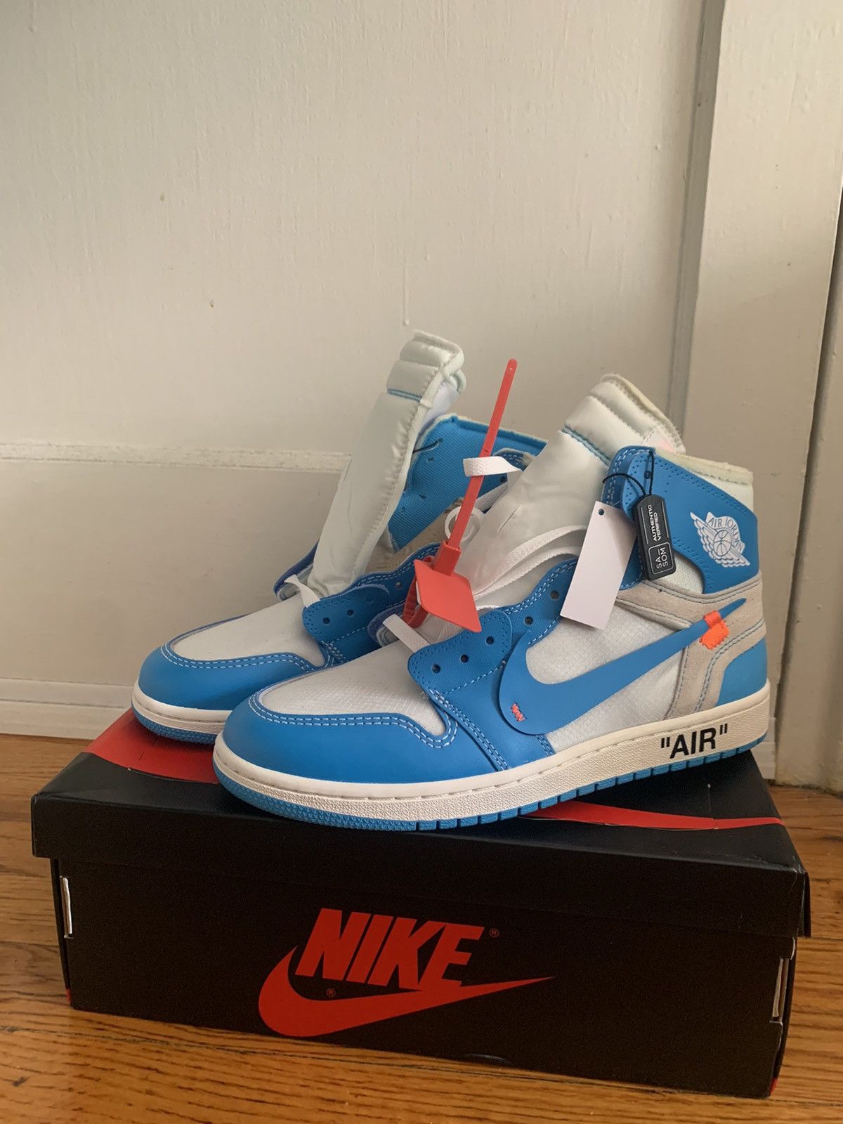 Jordan Brand × Off-White Air Jordan 1 UNC Off white | Grailed