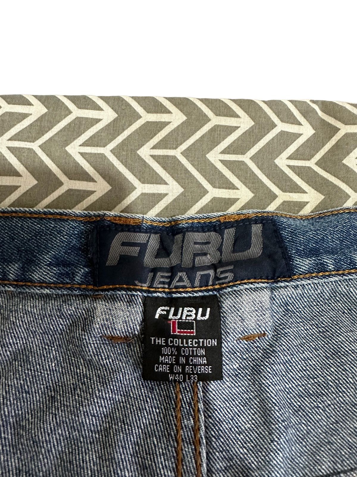 Fubu Baggy Jeans Vintage Fubu Baggy Denim Jeans Hip Hop Size US 39 - 16 Thumbnail