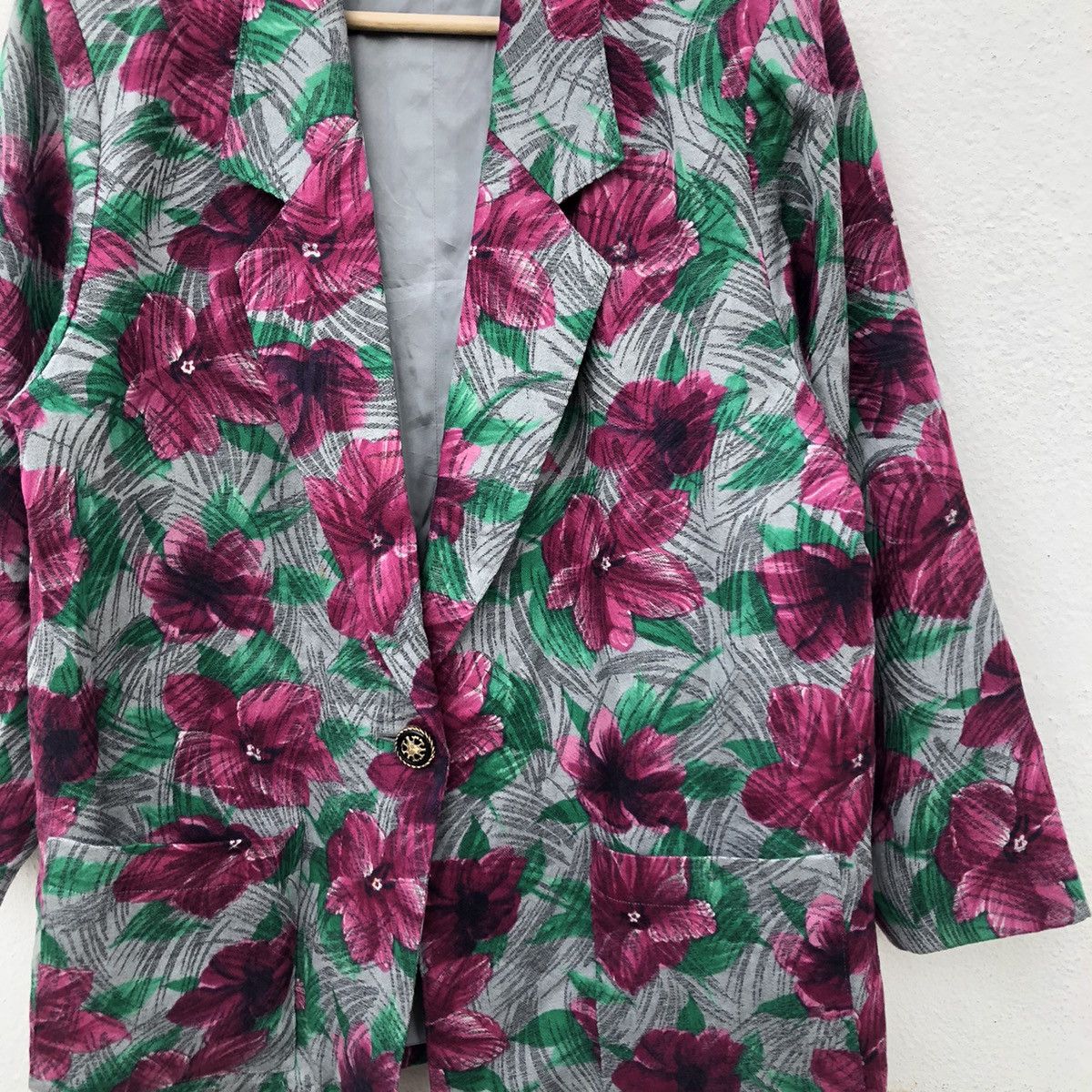 Japanese Brand VINTAGE JEAN CHALET JACKET FULL PRINT FLOWER Size US M / EU 48-50 / 2 - 5 Thumbnail