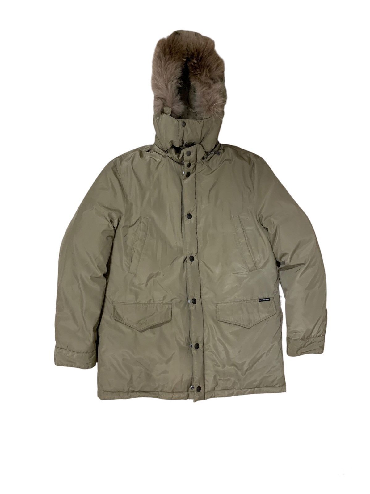 image of Archival Clothing x Calvin Klein Vintage Calvin Klein Jeans Puffer Jacket Winter in Cream (Size Med
