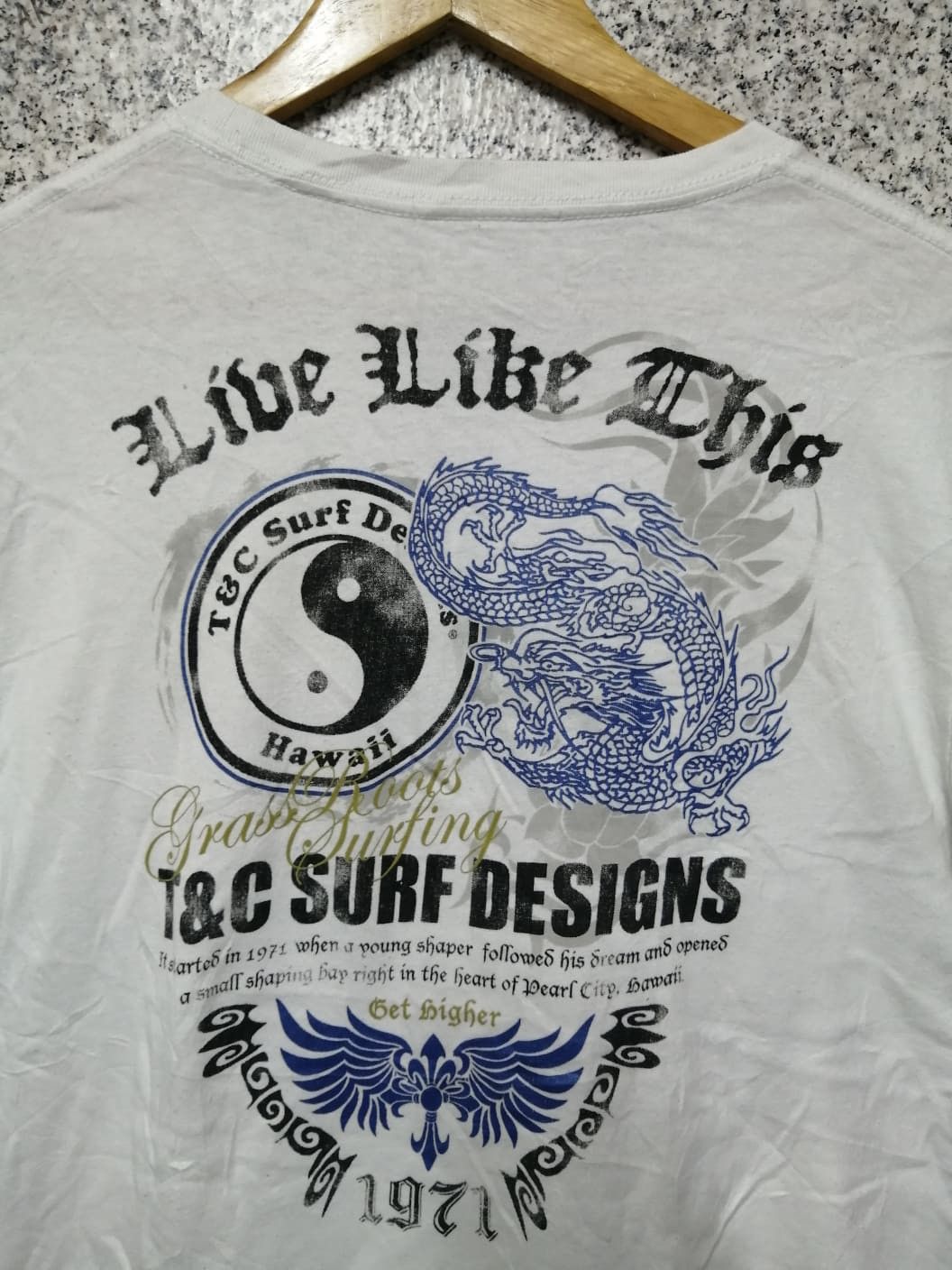 Japanese Brand × Vintage VINTAGE T&C SURF X DRAGON VERY RARE Size US L / EU 52-54 / 3 - 3 Thumbnail