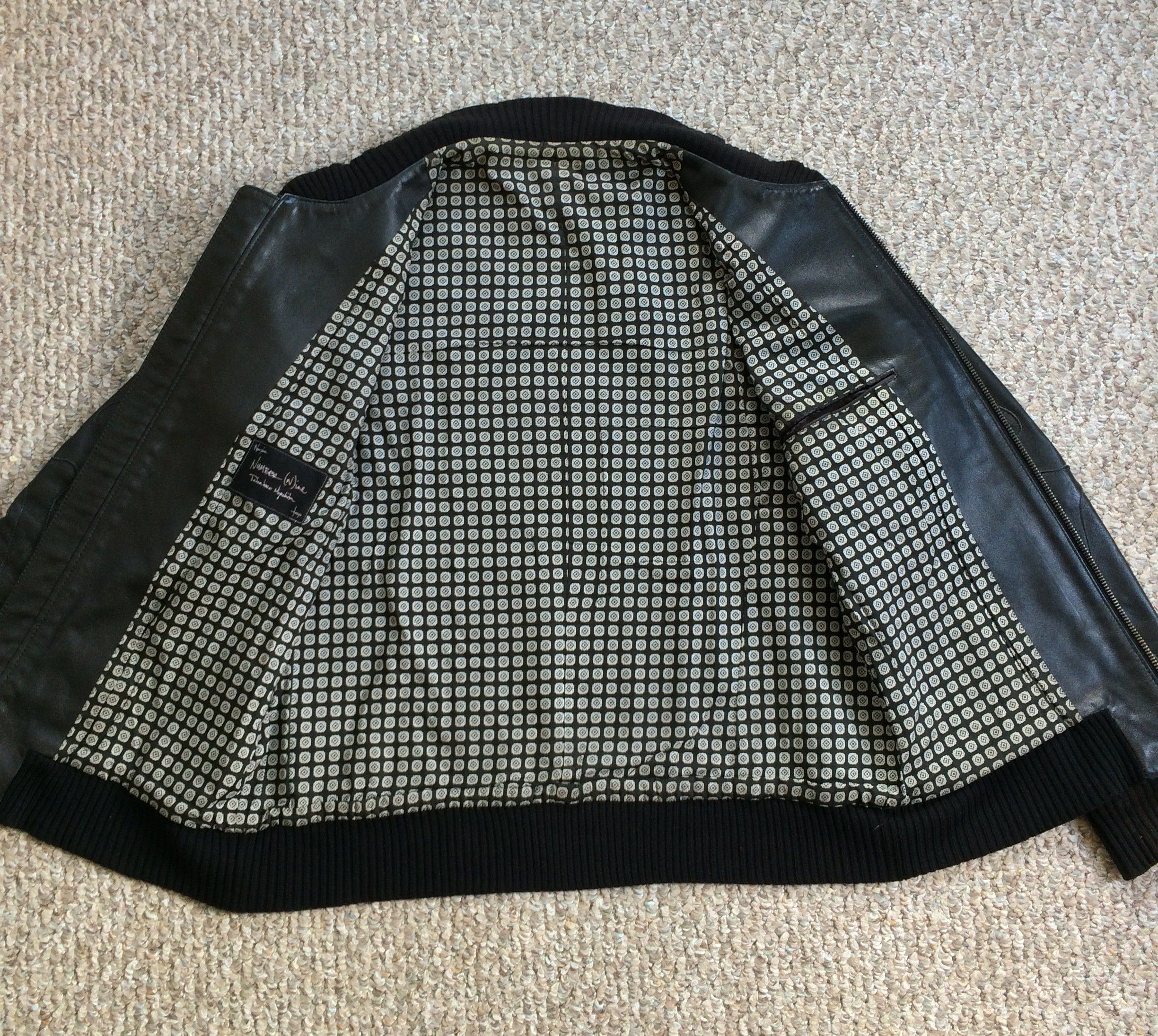 Number (N)ine SS04 Crossbones 2-way Leather Jacket Size US L / EU 52-54 / 3 - 6 Thumbnail