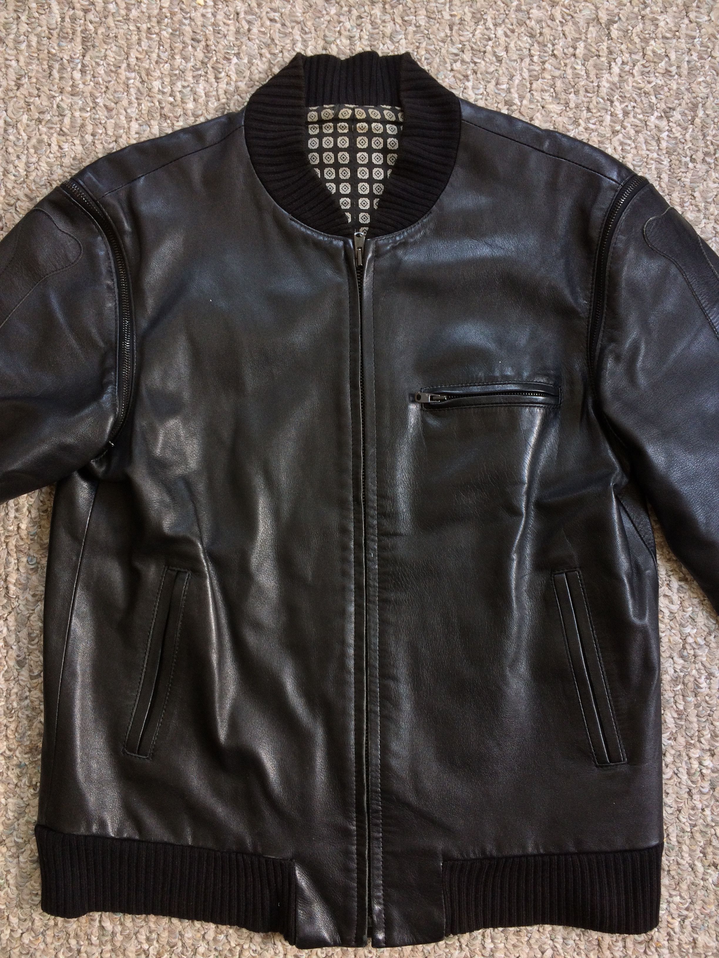 Number (N)ine SS04 Crossbones 2-way Leather Jacket Size US L / EU 52-54 / 3 - 3 Thumbnail