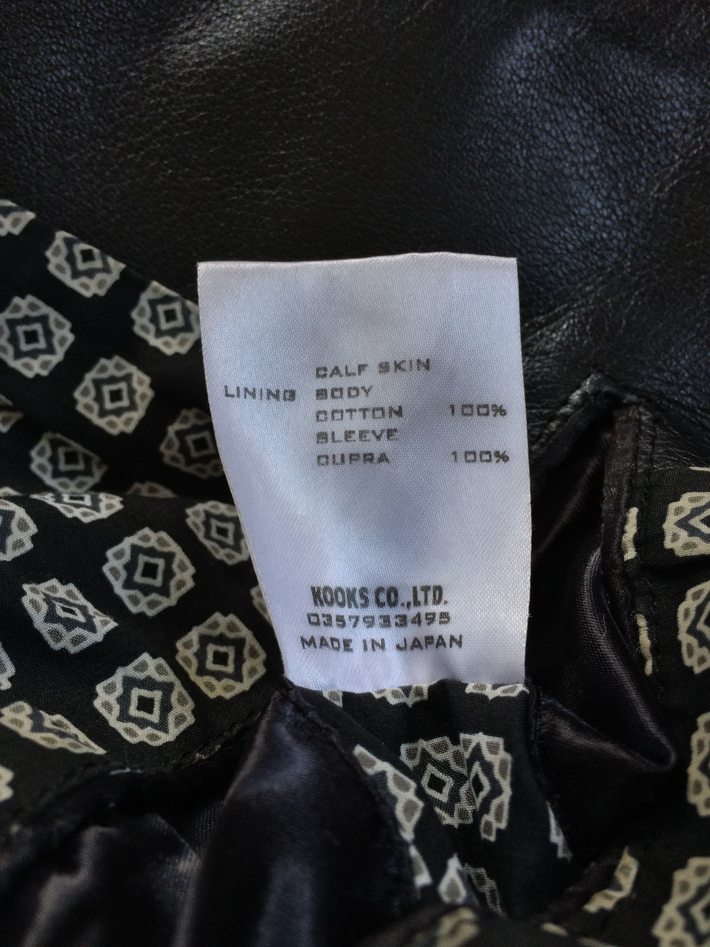 Number (N)ine SS04 Crossbones 2-way Leather Jacket Size US L / EU 52-54 / 3 - 11 Thumbnail