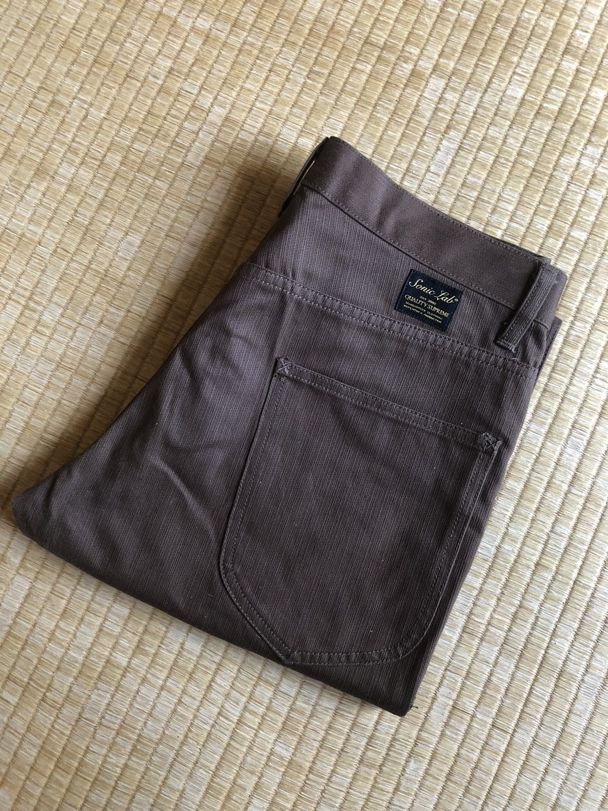 image of Needles x Nepenthes New York Grailsonic Lab By Nepenthes Hybrid Worker Pants in Dark Brown (Size 31