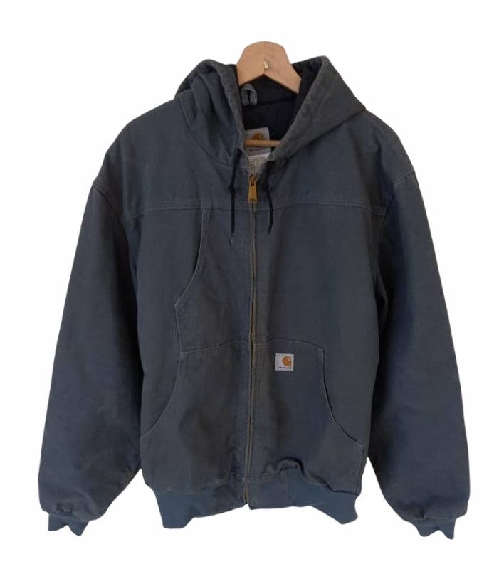 Carhartt Vintage Kanye West Carhartt Denim Worker Hoodies Jacket Size US L / EU 52-54 / 3 - 1 Thumbnail