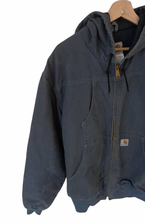 Carhartt Vintage Kanye West Carhartt Denim Worker Hoodies Jacket Size US L / EU 52-54 / 3 - 4 Thumbnail