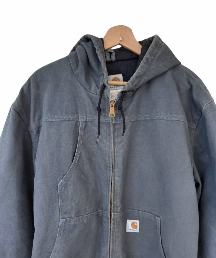 Carhartt Vintage Kanye West Carhartt Denim Worker Hoodies Jacket Size US L / EU 52-54 / 3 - 6 Thumbnail