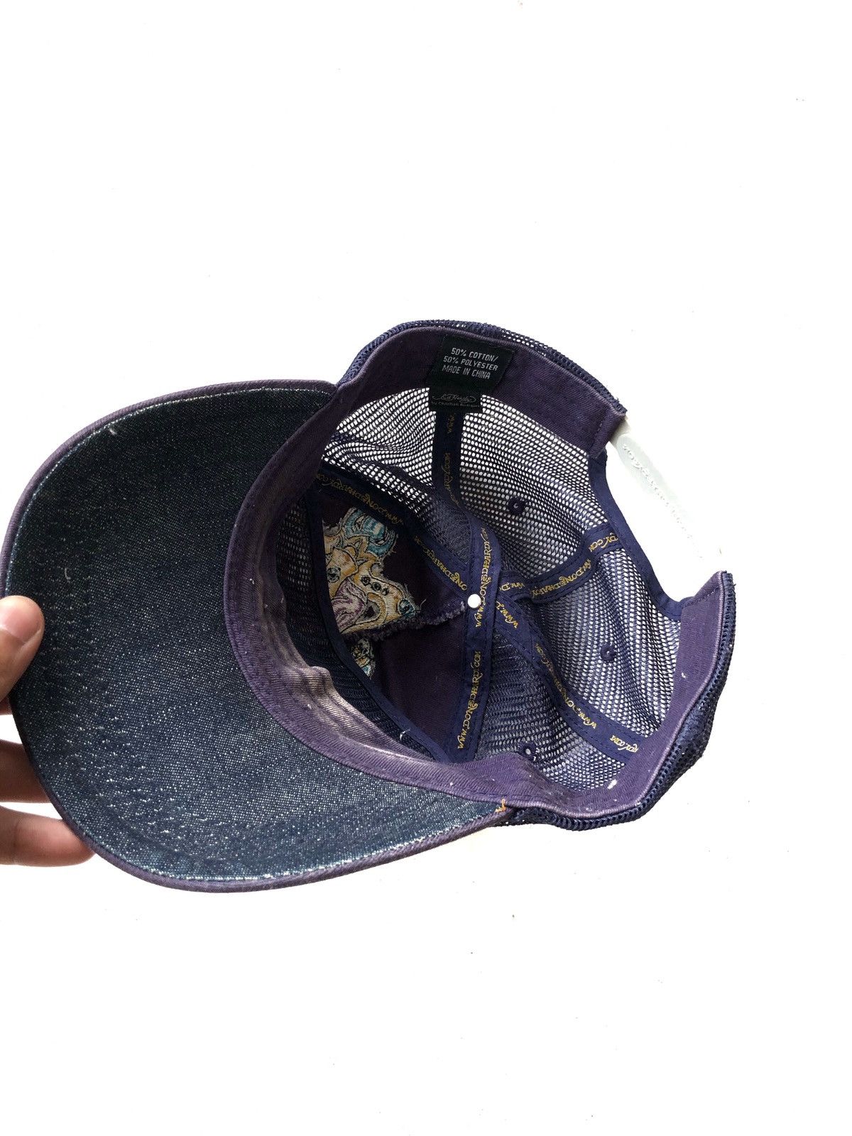 Christian Audigier HEAT🔥Ed Hardy Audigier 💀 Crown Mesh Snapback Cap Size ONE SIZE - 5 Thumbnail