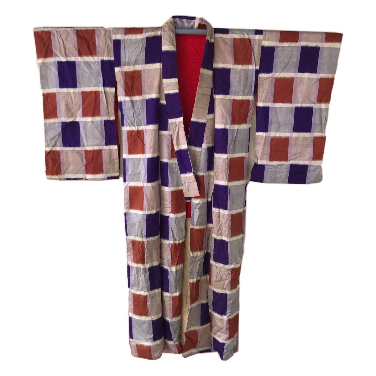 Vintage Vintage Checkered kimono Size US L / EU 52-54 / 3 - 1 Thumbnail