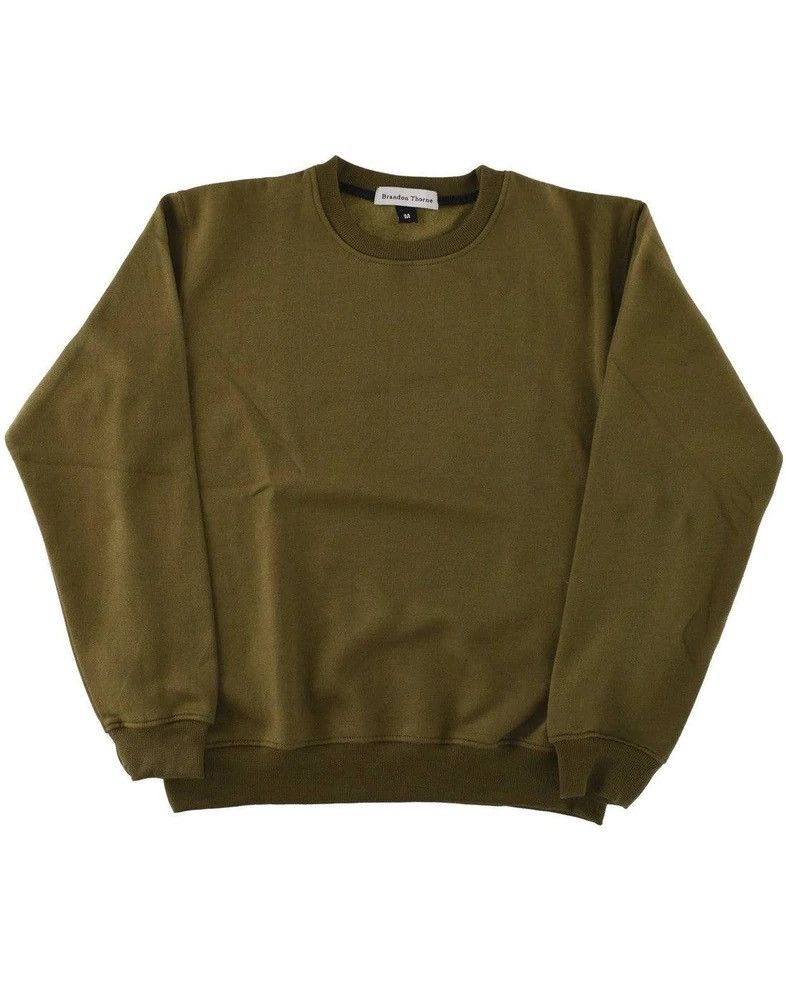 Vintage Fleece Crewneck Olive Size US XXL / EU 58 / 5 - 1 Thumbnail