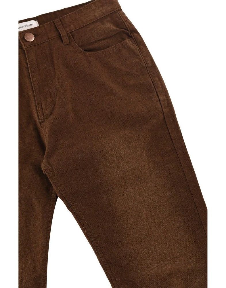 Vintage Distressed Denim Chocolate Brown Size US 28 / EU 44 - 3 Thumbnail