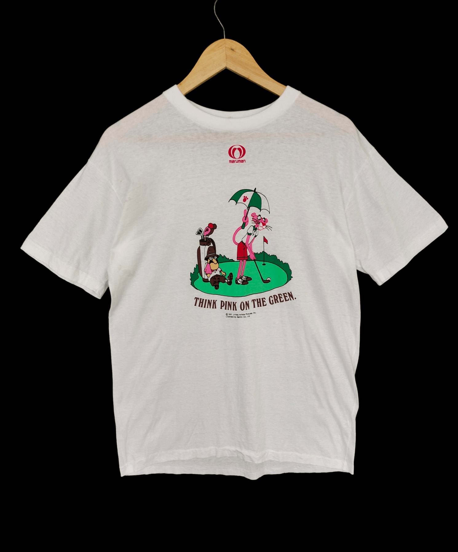 Vintage Vintage 1991 The Pink Panther Maruman Golf Promo T-Shirt | Grailed