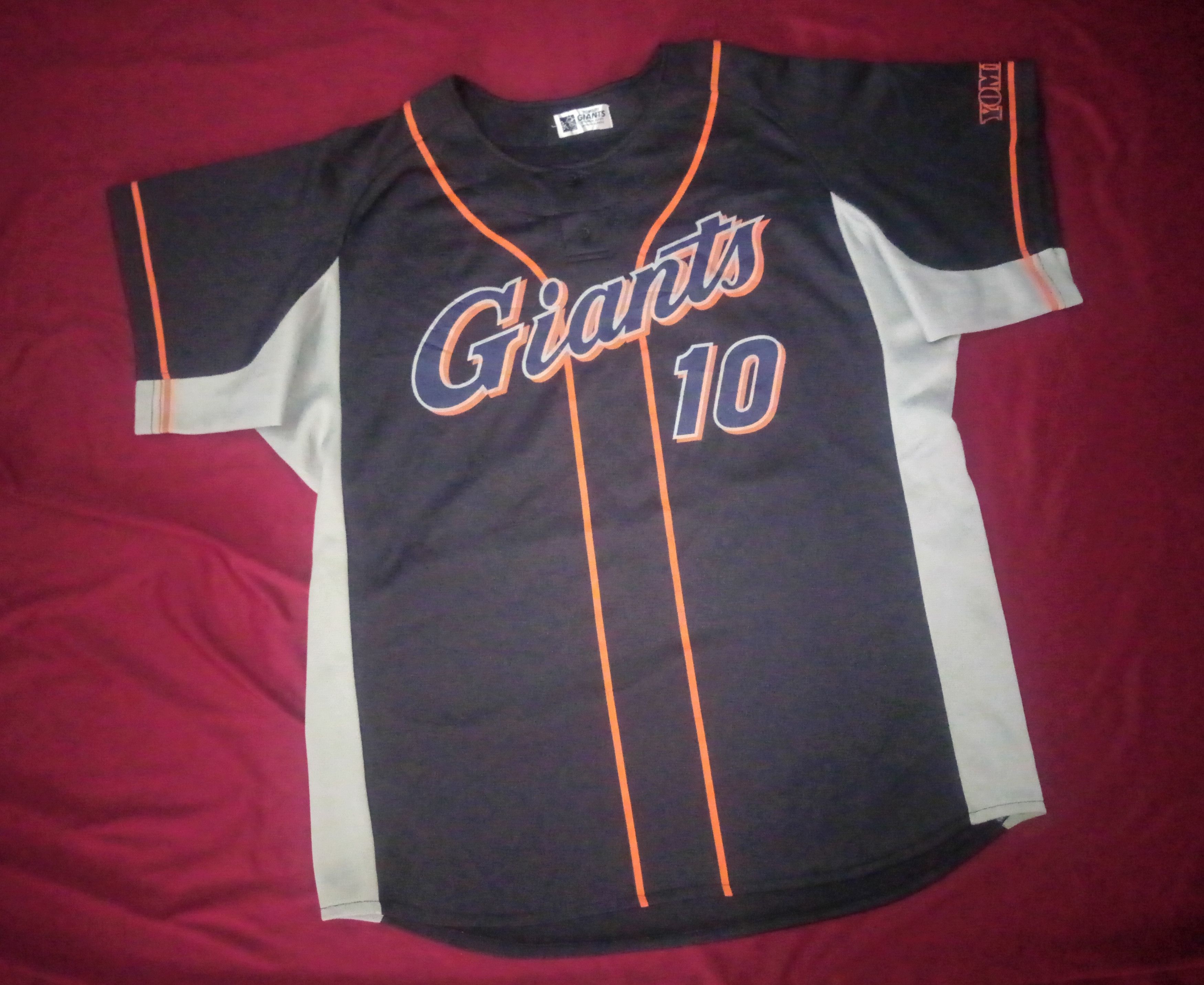 Japanese Brand NPB Yomiuri Giants #10 jersey Japan Baseball Size US L / EU 52-54 / 3 - 2 Thumbnail