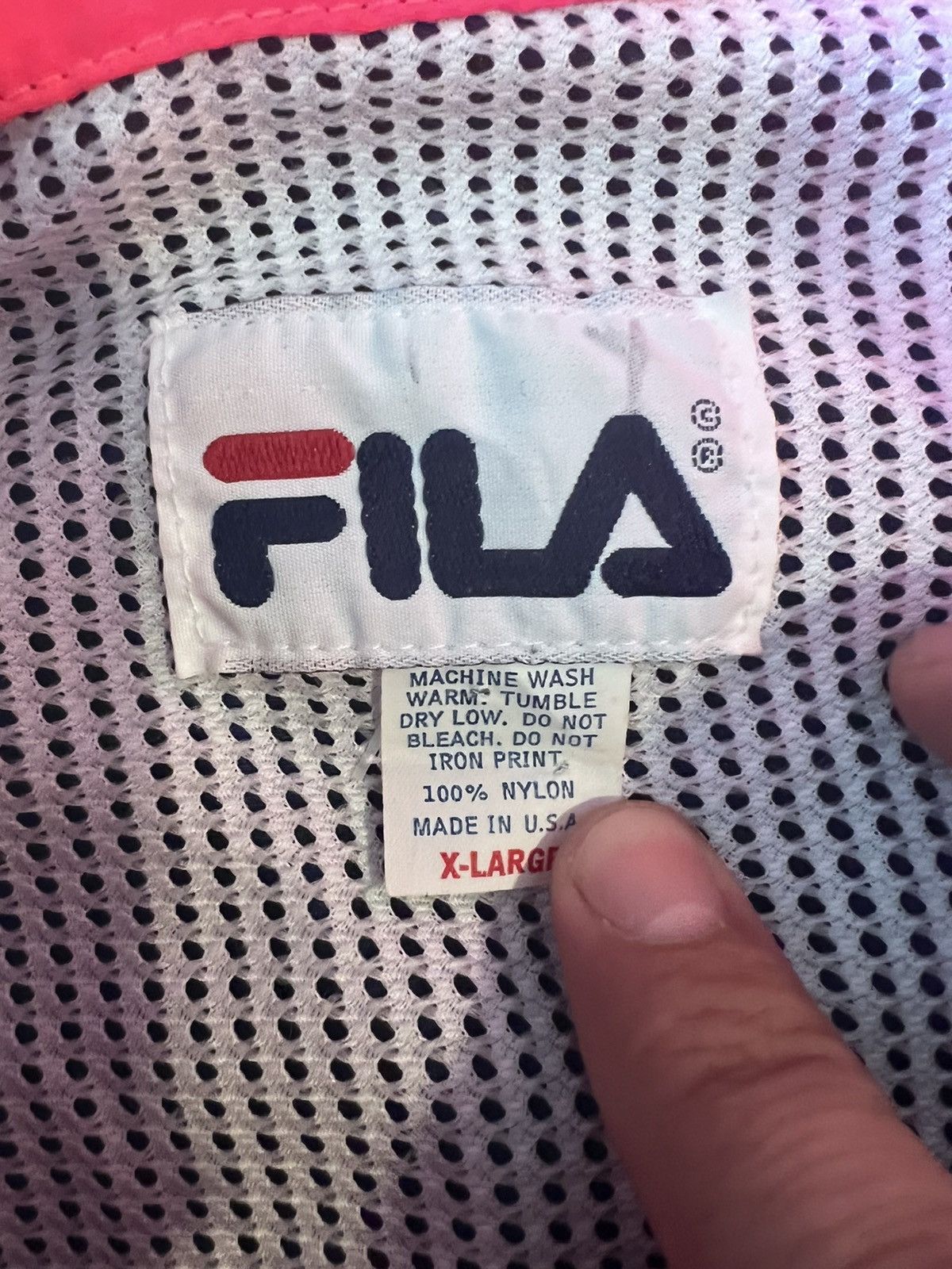 Fila × Vintage Vintage 80s 90s Fila Light Windbreaker Jacket Made In USA Size US XL / EU 56 / 4 - 4 Thumbnail