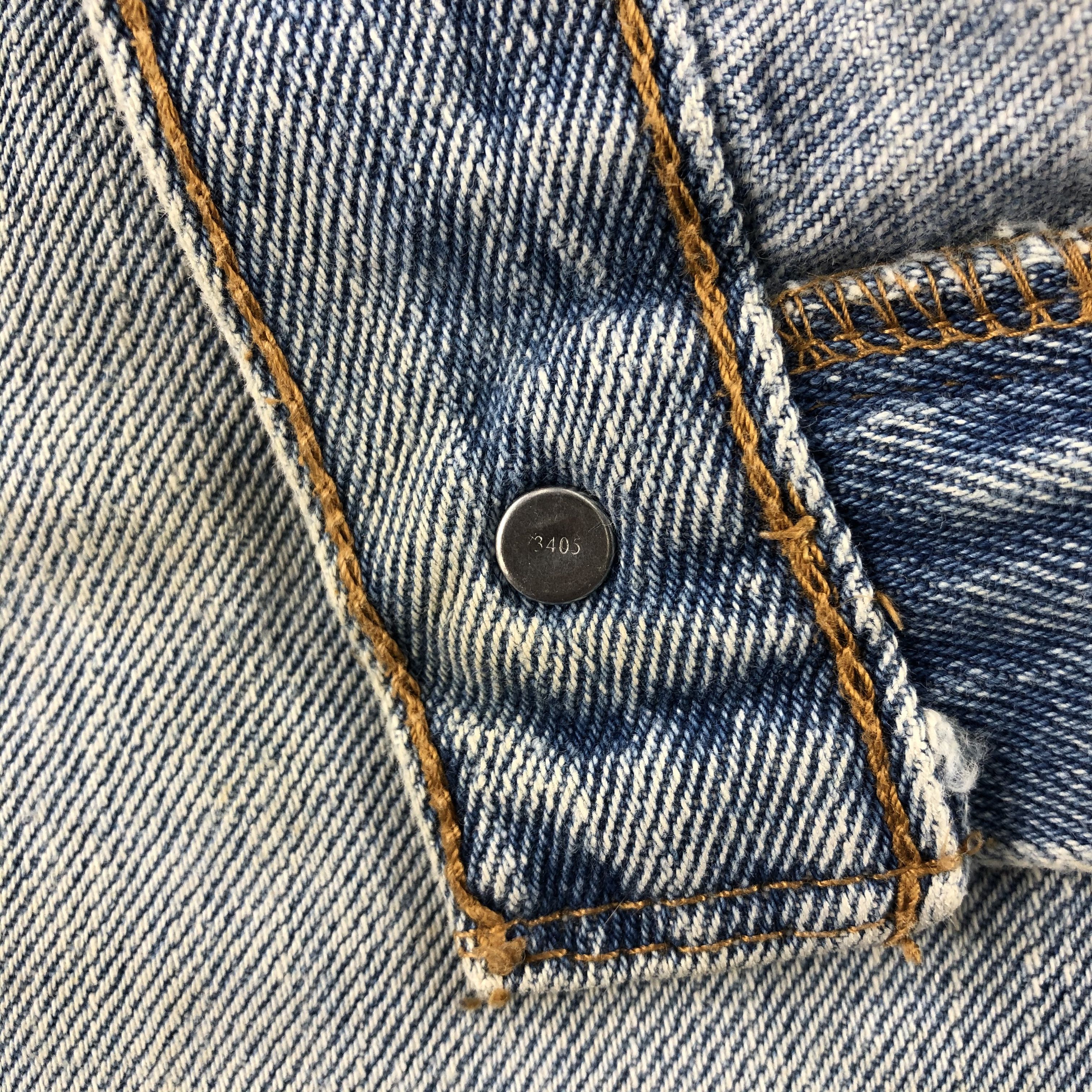 Levi's Levis 505 Vintage Jeans Light Wash Distressed Denim-J957 Size US 34 / EU 50 - 9 Thumbnail