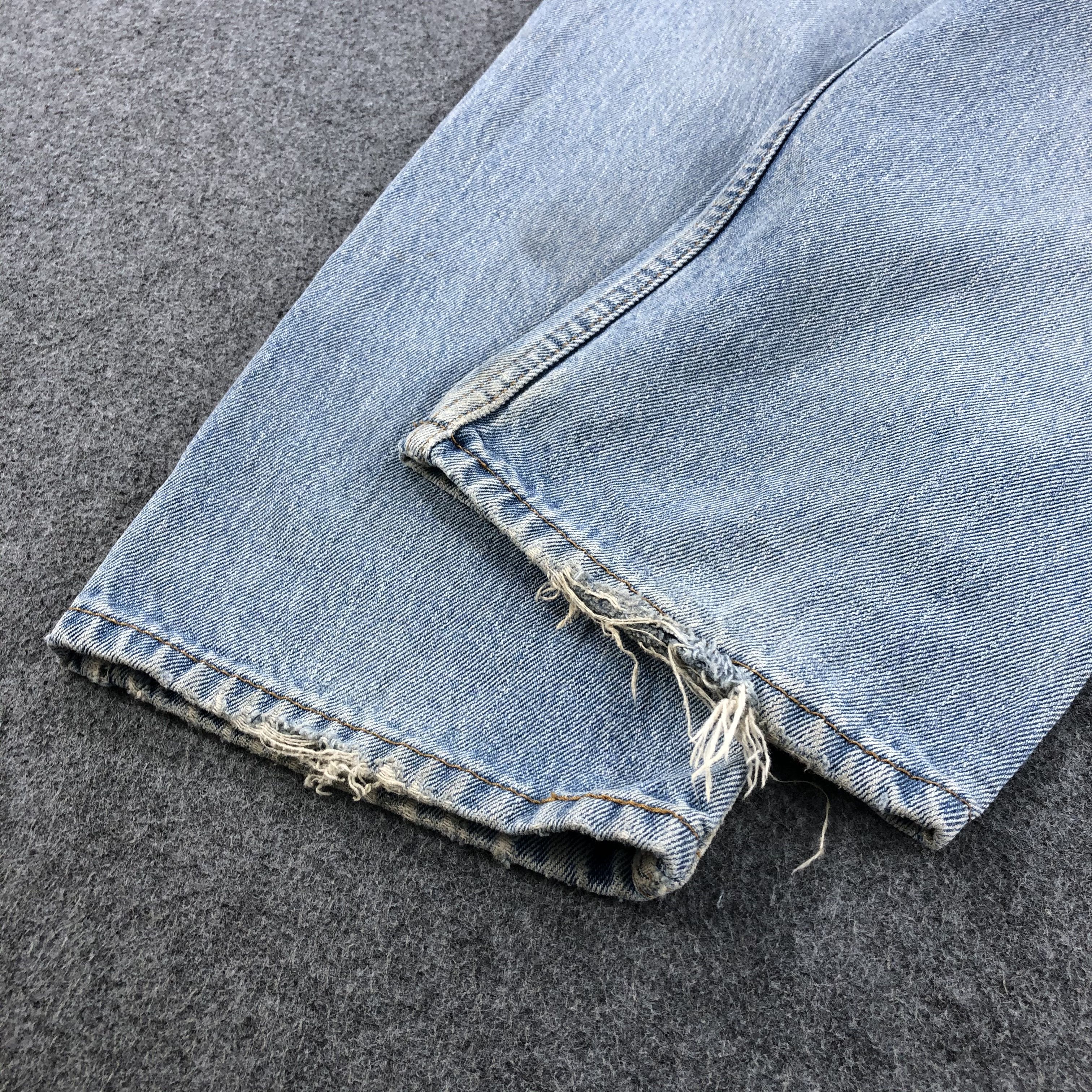 Levi's Levis 505 Vintage Jeans Light Wash Distressed Denim-J957 Size US 34 / EU 50 - 5 Thumbnail