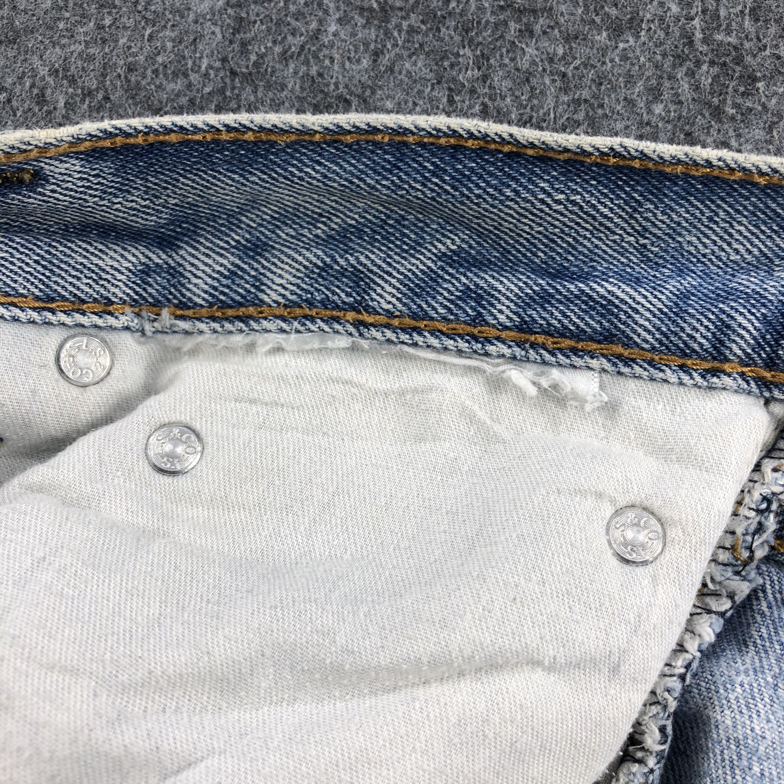 Levi's Levis 505 Vintage Jeans Light Wash Distressed Denim-J957 Size US 34 / EU 50 - 10 Thumbnail