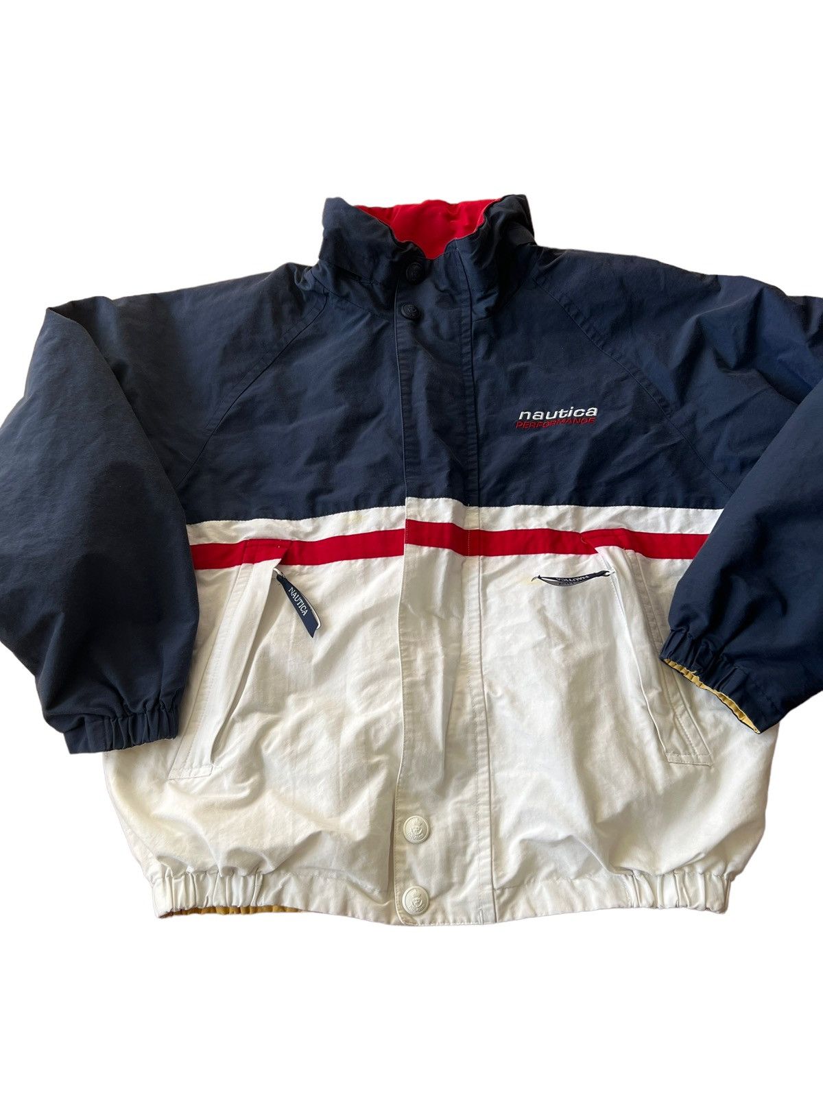 Nautica × Vintage Vintage 90s Nautica Performance Reversible Jacket Size US L / EU 52-54 / 3 - 1 Thumbnail