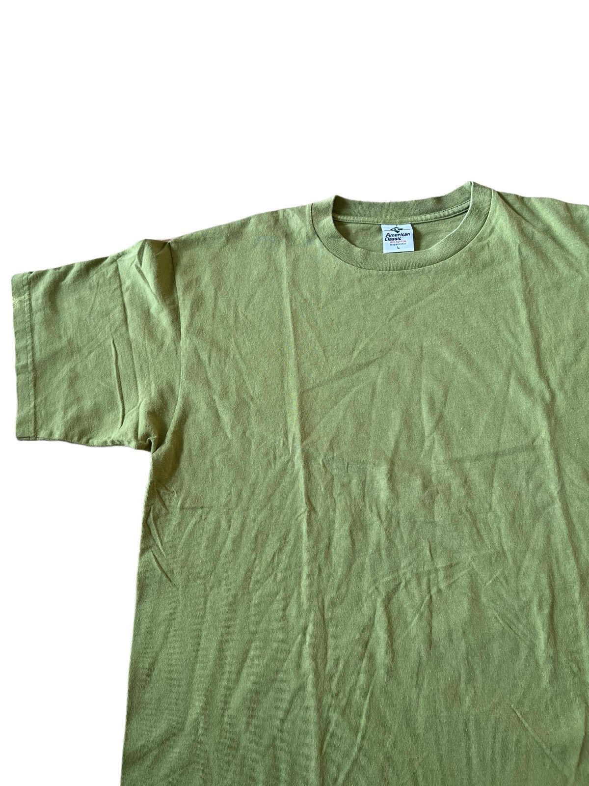 Vintage Vintage Blank T Shirt American Classic Made In USA 90s 00s Size US L / EU 52-54 / 3 - 3 Thumbnail