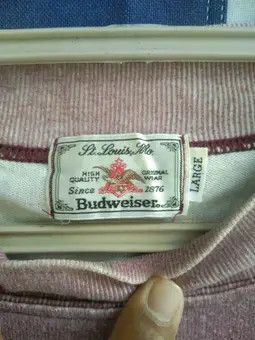 Budweiser × Vintage VTG BUDWEISER CREWNECK MADE IN JAPAN Size US L / EU 52-54 / 3 - 9 Thumbnail