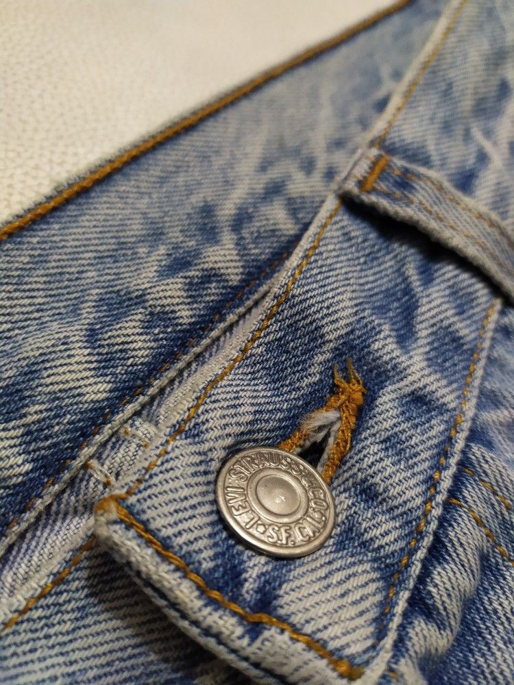 Levi's × Vintage Vintage Levis 501 Stone Wash Denim Classic Cut jeans pants Size US 32 / EU 48 - 6 Thumbnail