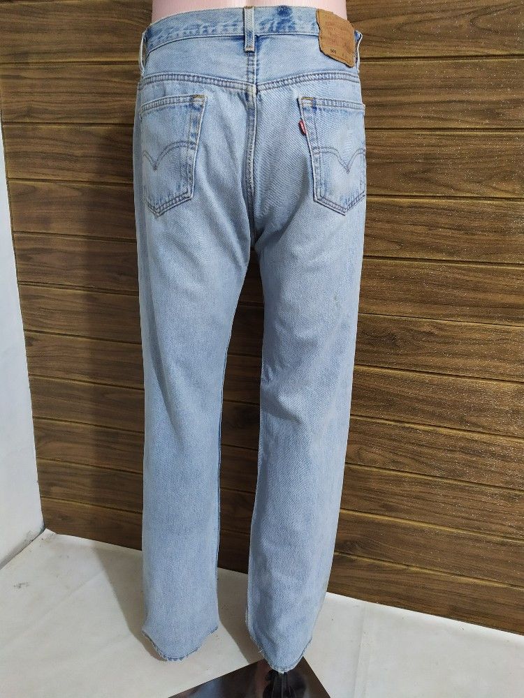 Levi's × Vintage Vintage Levis 501 Stone Wash Denim Classic Cut jeans pants Size US 32 / EU 48 - 18 Thumbnail