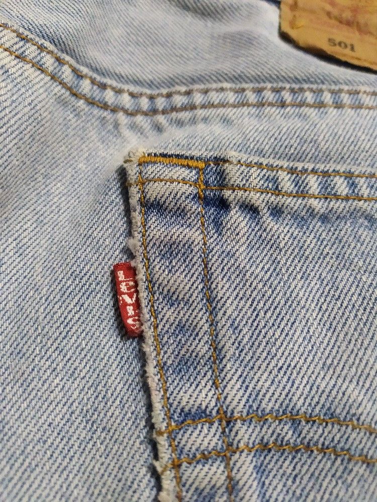 Levi's × Vintage Vintage Levis 501 Stone Wash Denim Classic Cut jeans pants Size US 32 / EU 48 - 12 Thumbnail