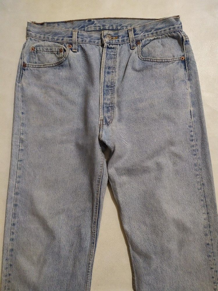 Levi's × Vintage Vintage Levis 501 Stone Wash Denim Classic Cut jeans pants Size US 32 / EU 48 - 2 Thumbnail