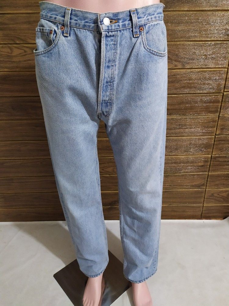 Levi's × Vintage Vintage Levis 501 Stone Wash Denim Classic Cut jeans pants Size US 32 / EU 48 - 16 Thumbnail