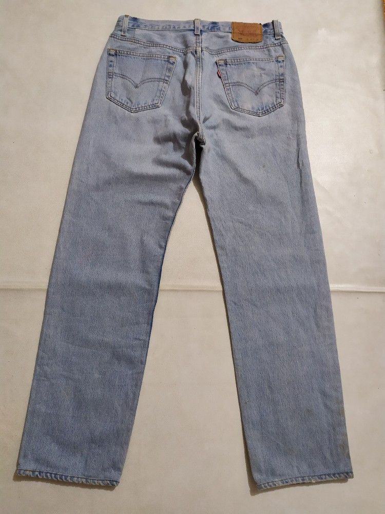Levi's × Vintage Vintage Levis 501 Stone Wash Denim Classic Cut jeans pants Size US 32 / EU 48 - 7 Thumbnail