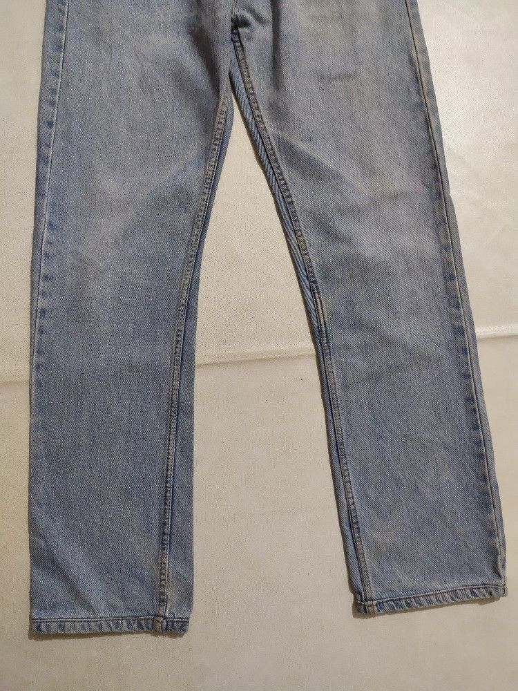 Levi's × Vintage Vintage Levis 504 Stone washed Classic cut denim jeans Size US 32 / EU 48 - 3 Thumbnail