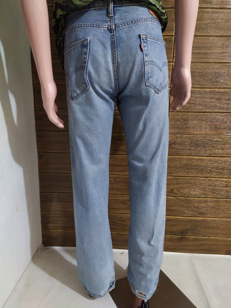 Levi's × Vintage Vintage Levis 504 Stone washed Classic cut denim jeans Size US 32 / EU 48 - 16 Thumbnail