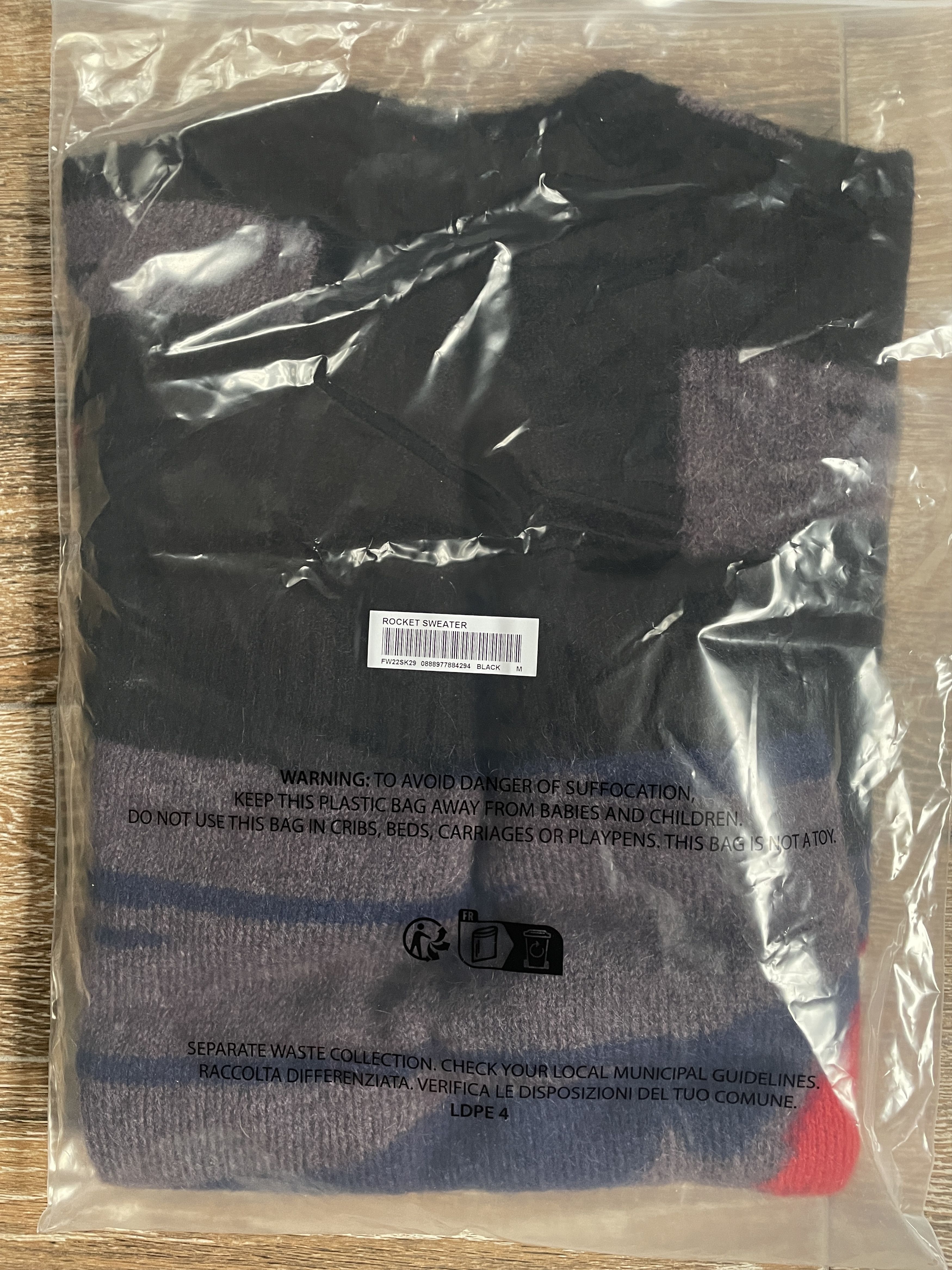 Supreme Supreme Rocket Sweater Black Medium M Mohair Knit NEW Fall Size US M / EU 48-50 / 2 - 9 Thumbnail