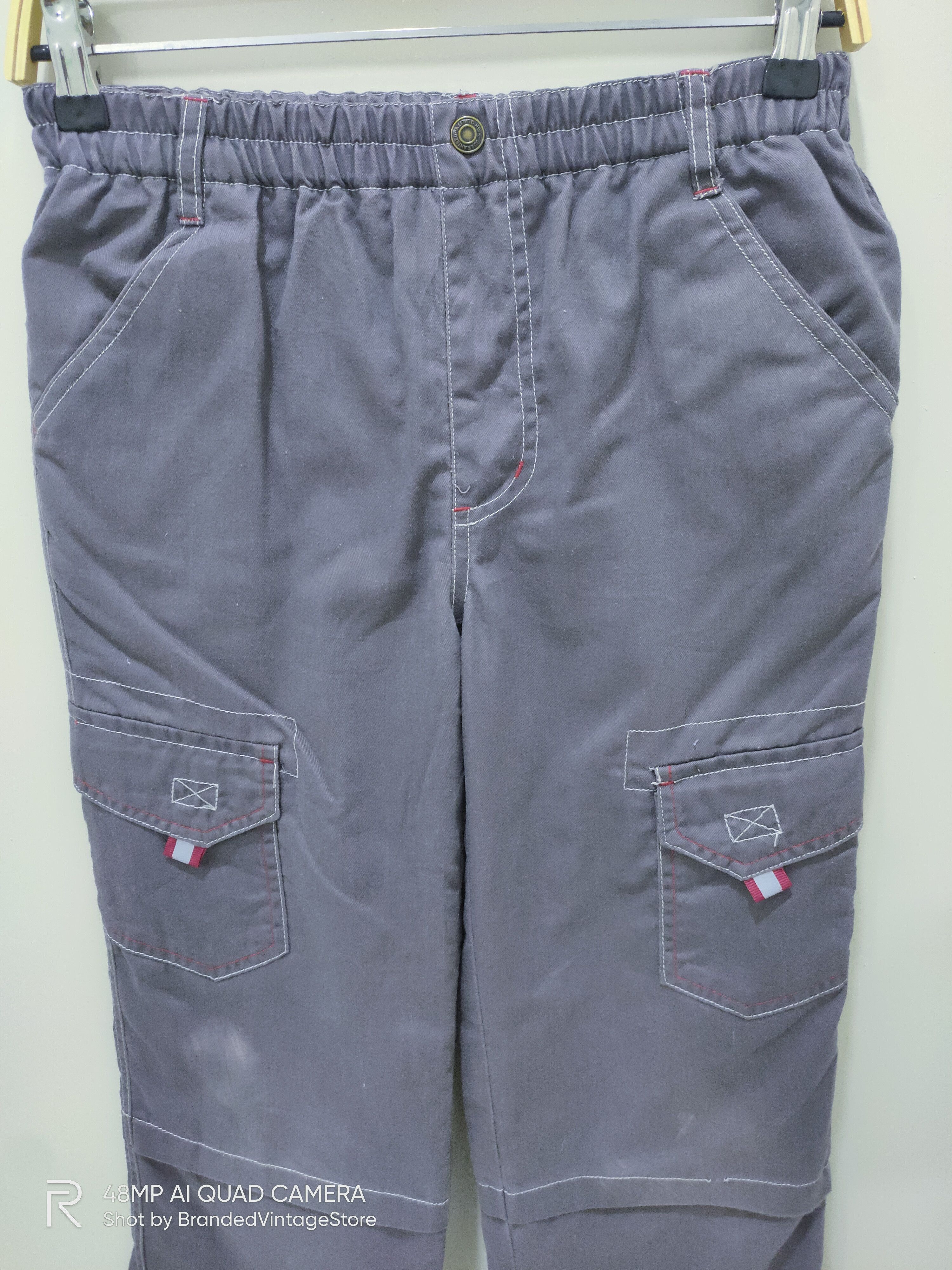 Japanese Brand JAPANESE Kids Multipocket Tactical Streetwear Cargo Pants Size US 27 - 3 Thumbnail