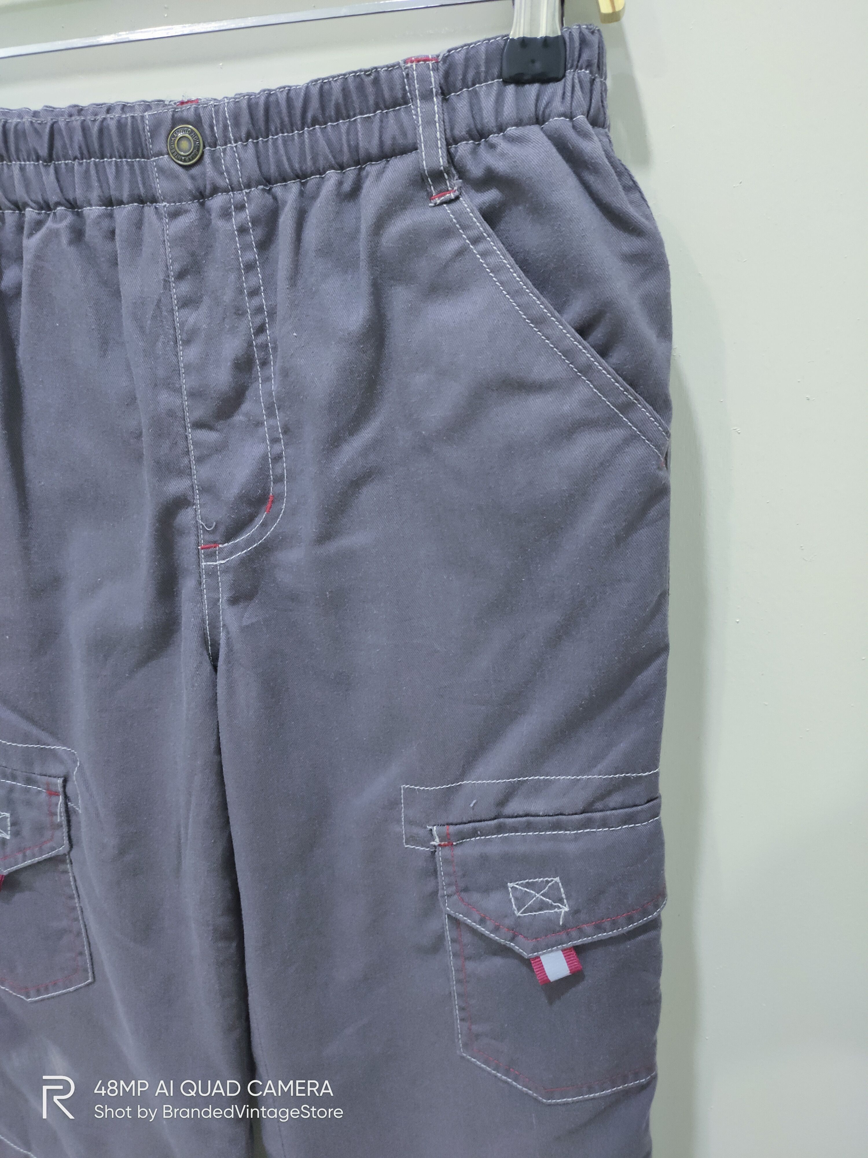 Japanese Brand JAPANESE Kids Multipocket Tactical Streetwear Cargo Pants Size US 27 - 7 Thumbnail