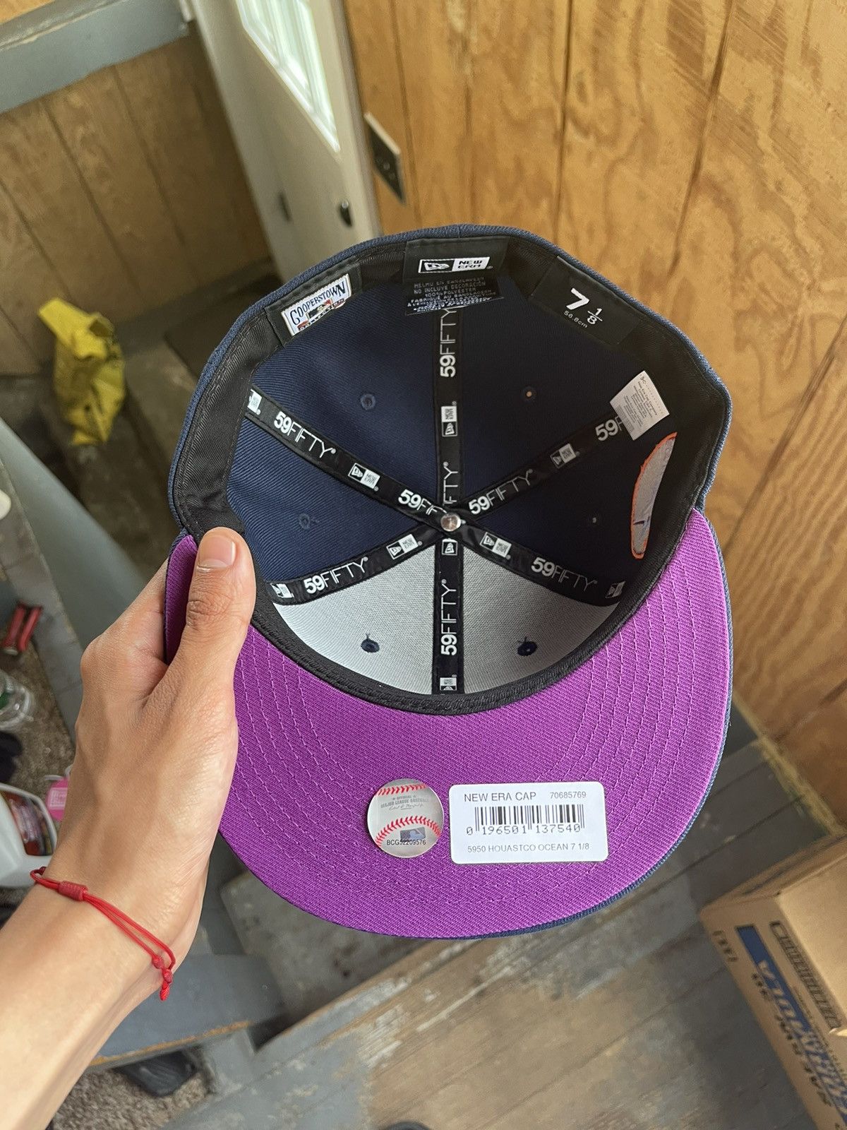 New Era houston astros capanova exclusive purple uv size 7 1/8 Size ONE SIZE - 7 Thumbnail