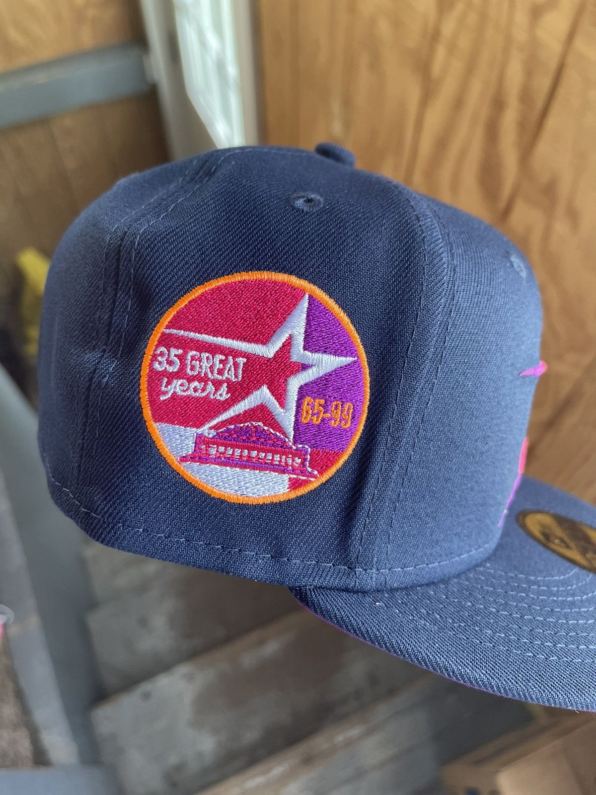 New Era houston astros capanova exclusive purple uv size 7 1/8 Size ONE SIZE - 5 Thumbnail