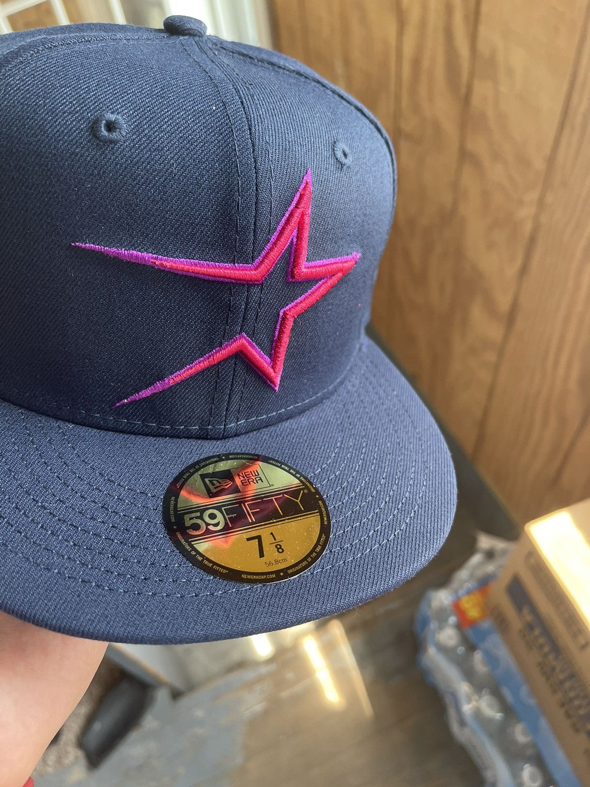 New Era houston astros capanova exclusive purple uv size 7 1/8 Size ONE SIZE - 4 Thumbnail