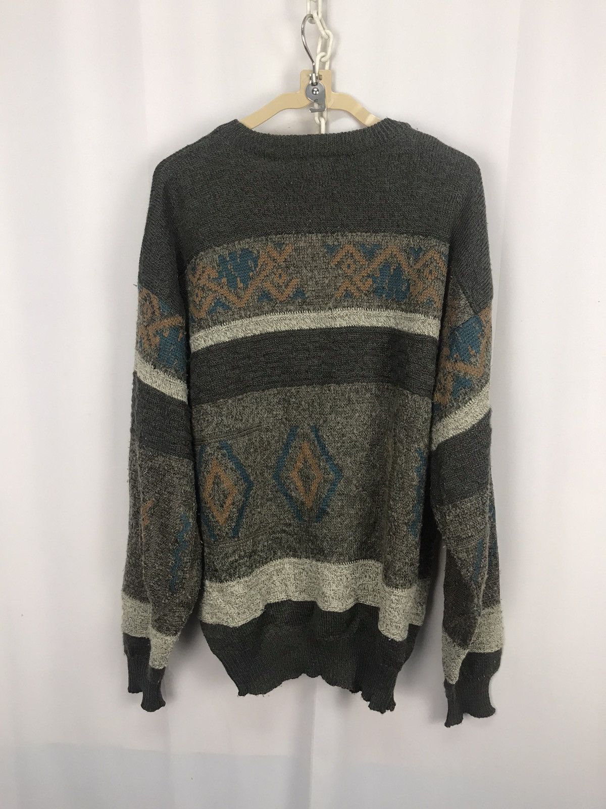 Japanese Brand × Vintage Vintage bi colman distressed knit sweatshirt Size US L / EU 52-54 / 3 - 9 Thumbnail